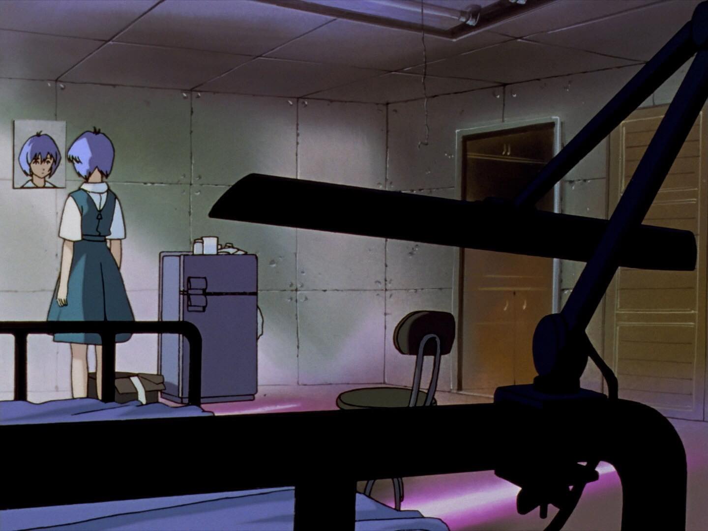 Evangelion Anima Anime Scenary Ayanami Rei Blue Hair 1440x1080