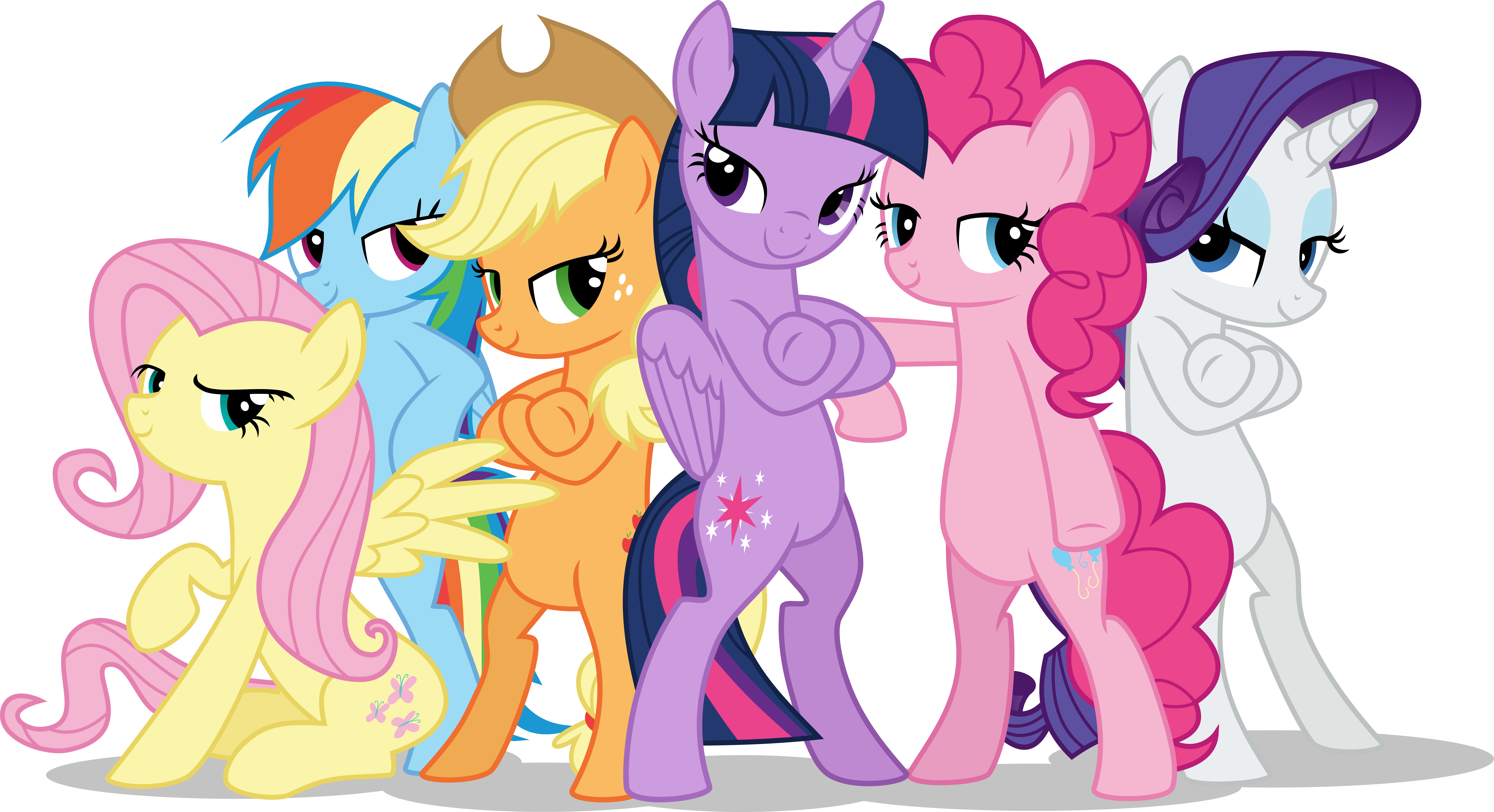 Applejack My Little Pony Fluttershy My Little Pony Pinkie Pie Rainbow Dash Rarity My Little Pony Twi 9000x4892
