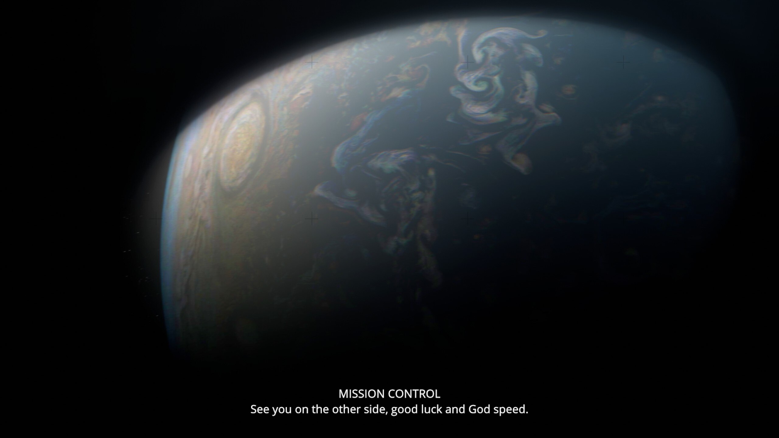 Video Games Screen Shot Exo One Space Planet Text Film Grain 2560x1440