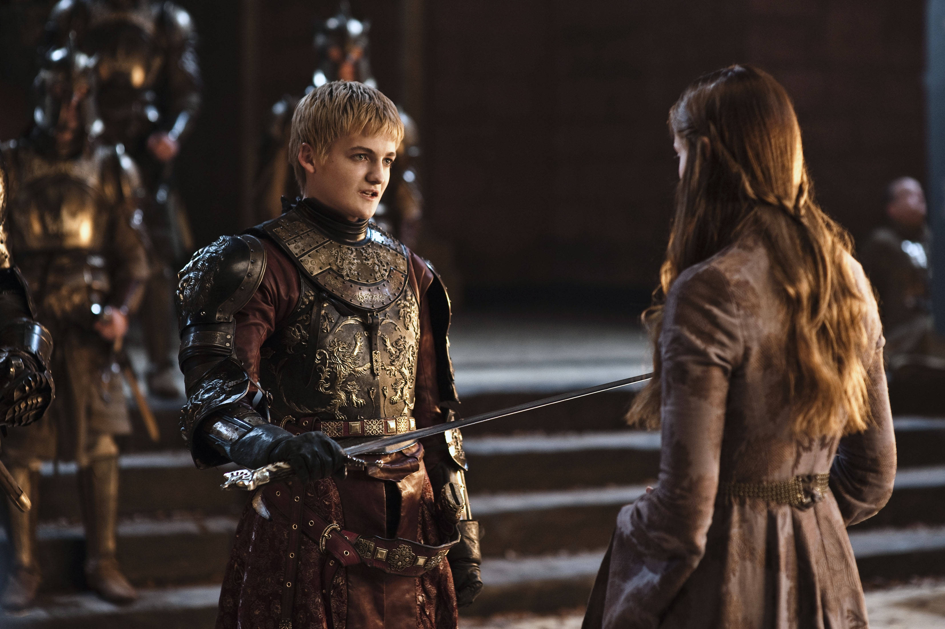 Joffrey Baratheon Sansa Stark Jack Gleeson Sophie Turner 3307x2201