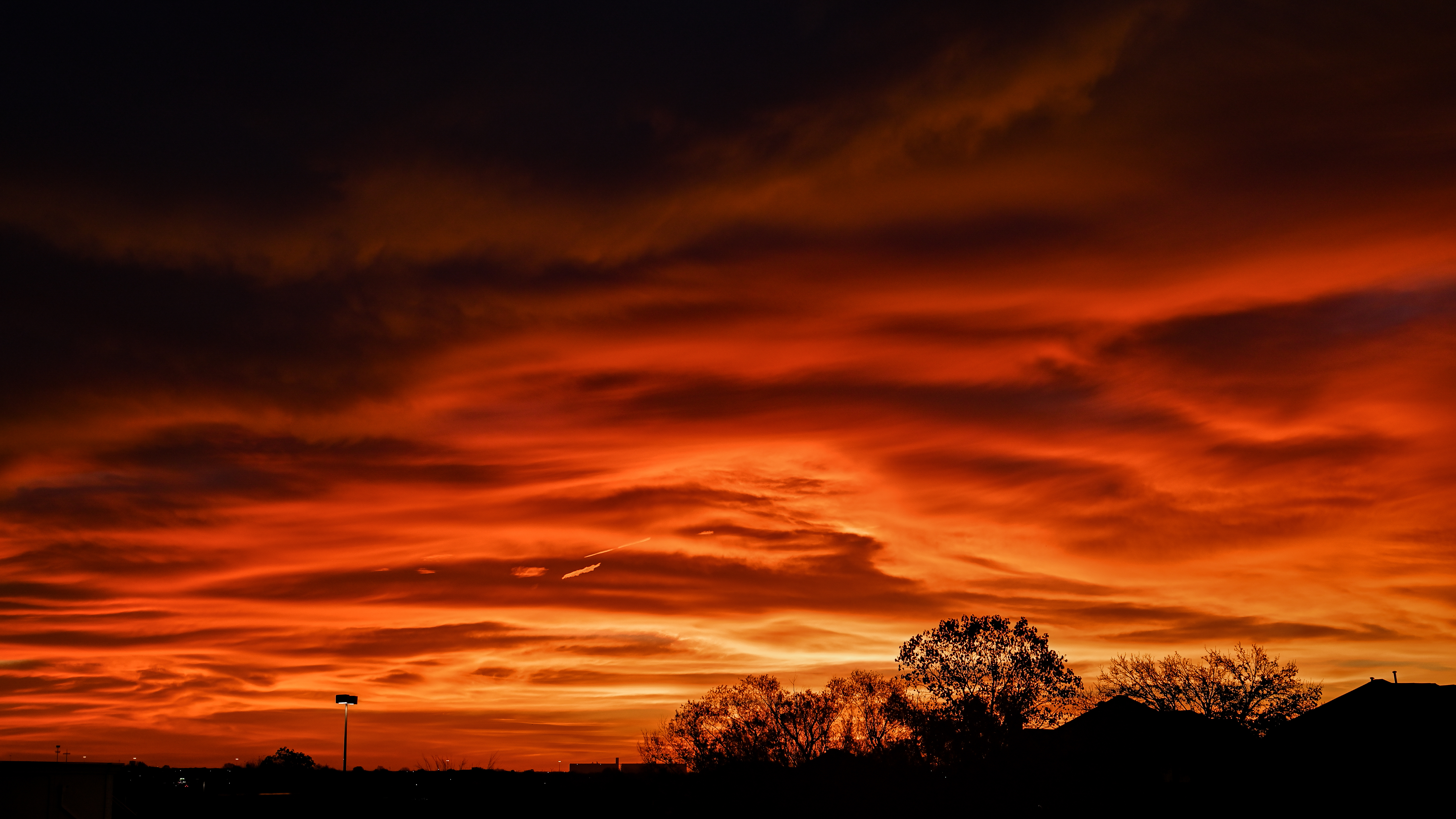 Sunset Nature Landscape Clouds Silhouette Outdoors Red Photography Dusk 6016x3384