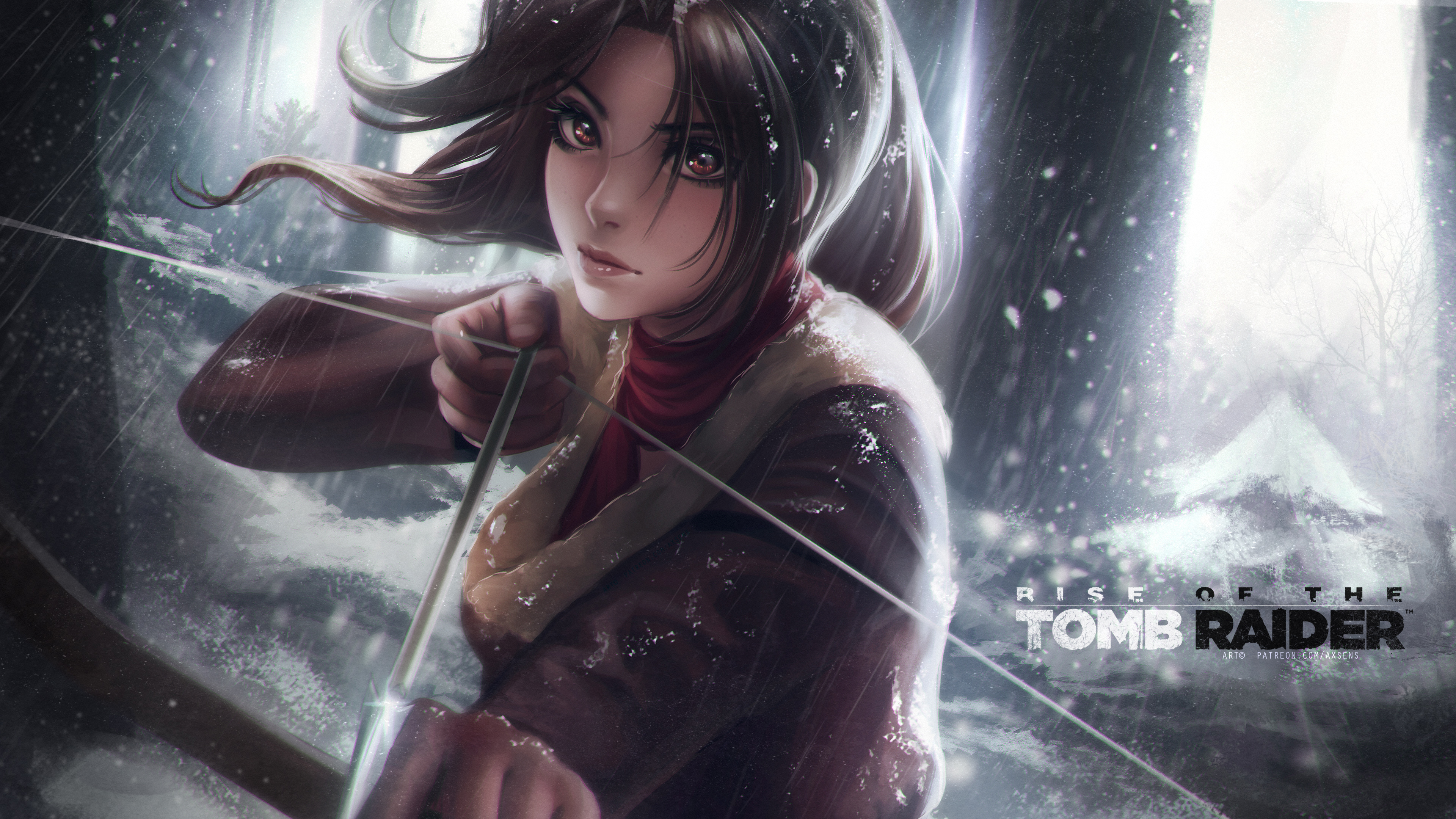 Axsens Women Lara Croft Tomb Raider Tomb Raider Bow Bow And Arrow Video Game Characters 3840x2160