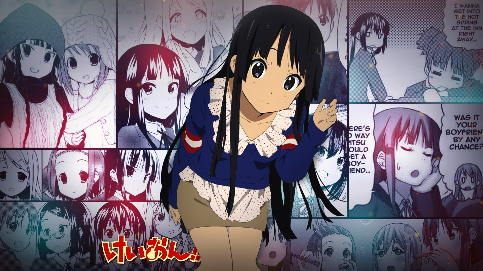 Akiyama Mio K ON Anime Girls Anime Manga 1920x1080