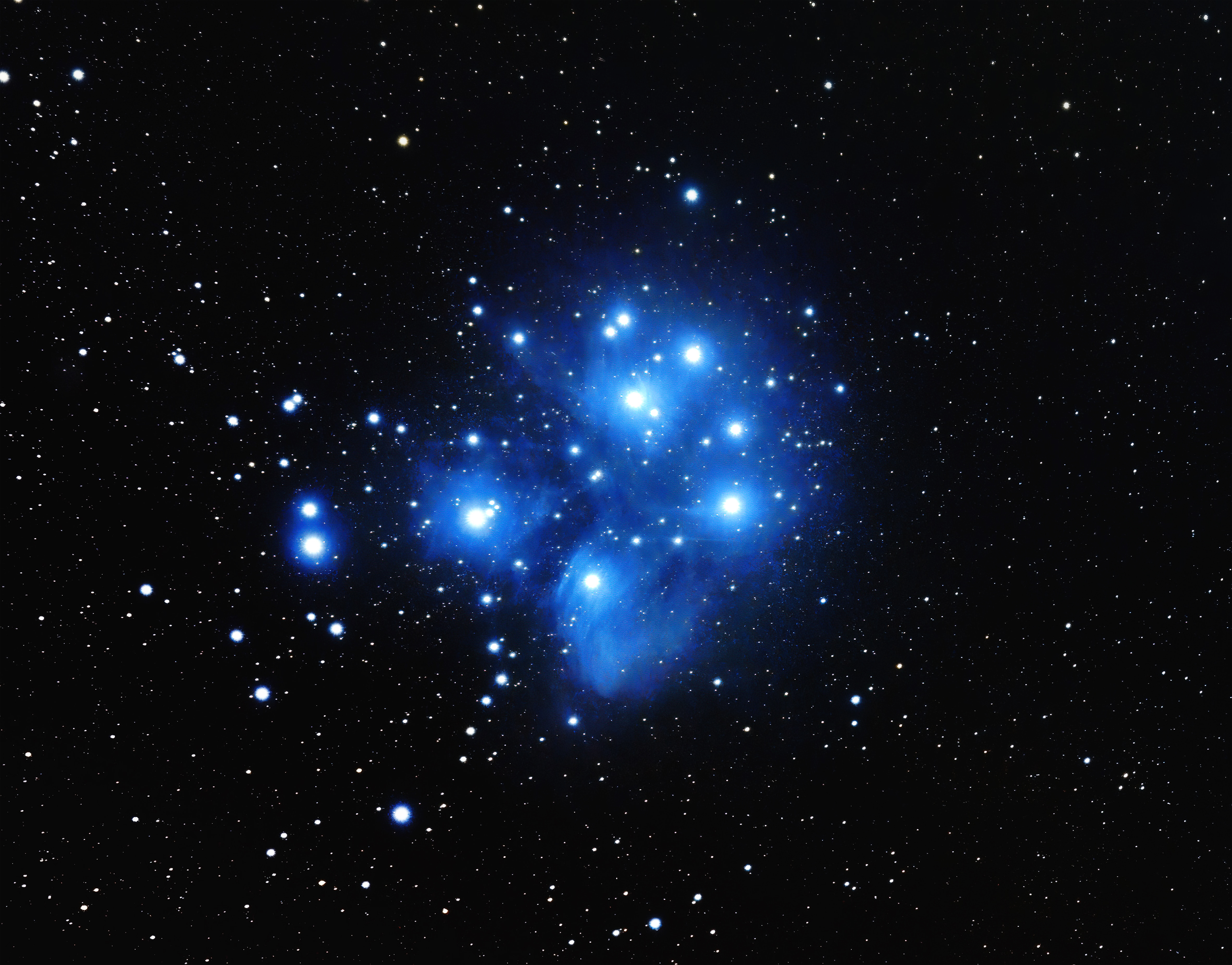 Space Stars Universe Pleiades Star Cluster 3000x2349