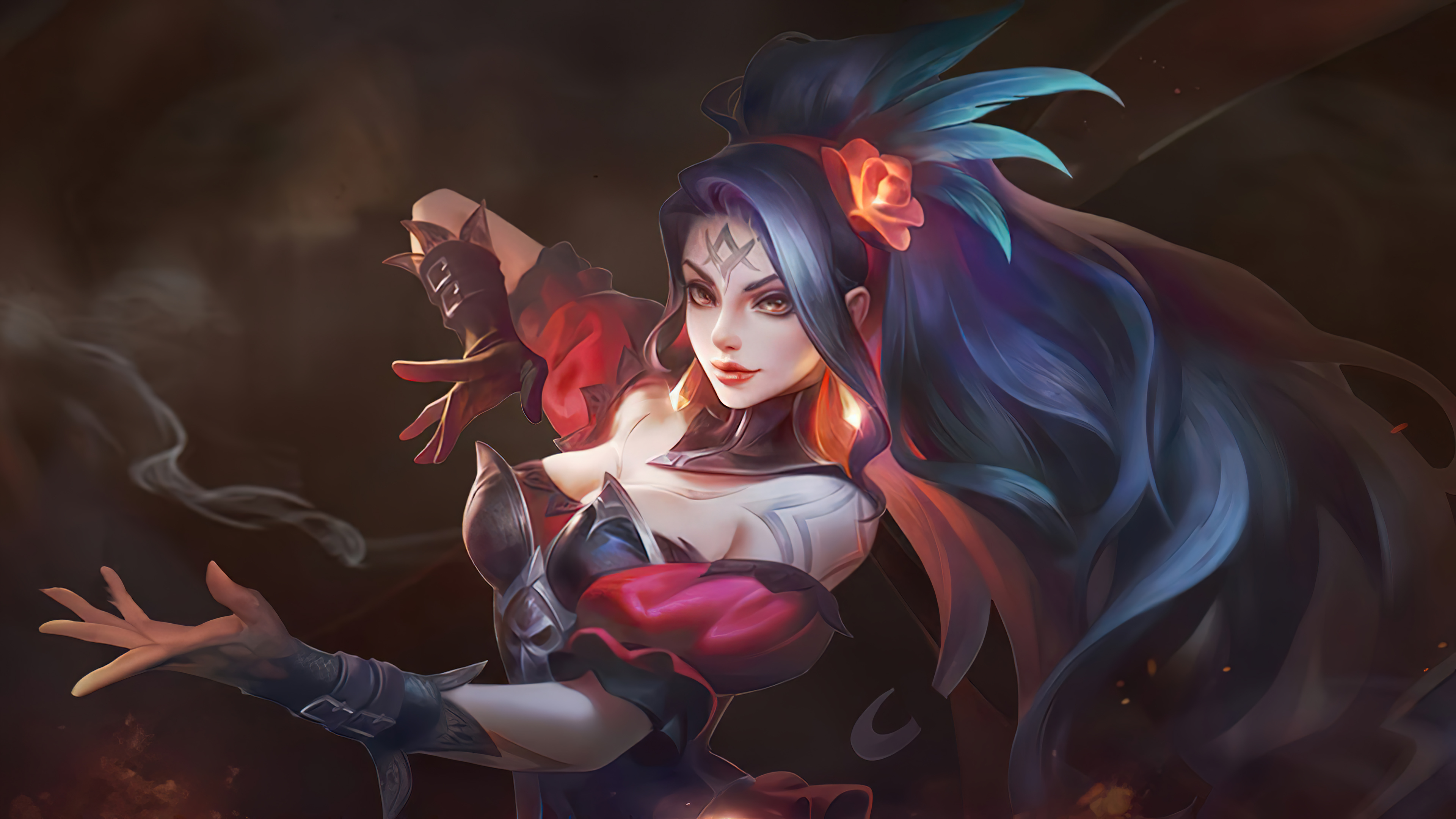 Video Games Mobile Legend Blazing Shadow Blue Hair Character Design 3840x2160