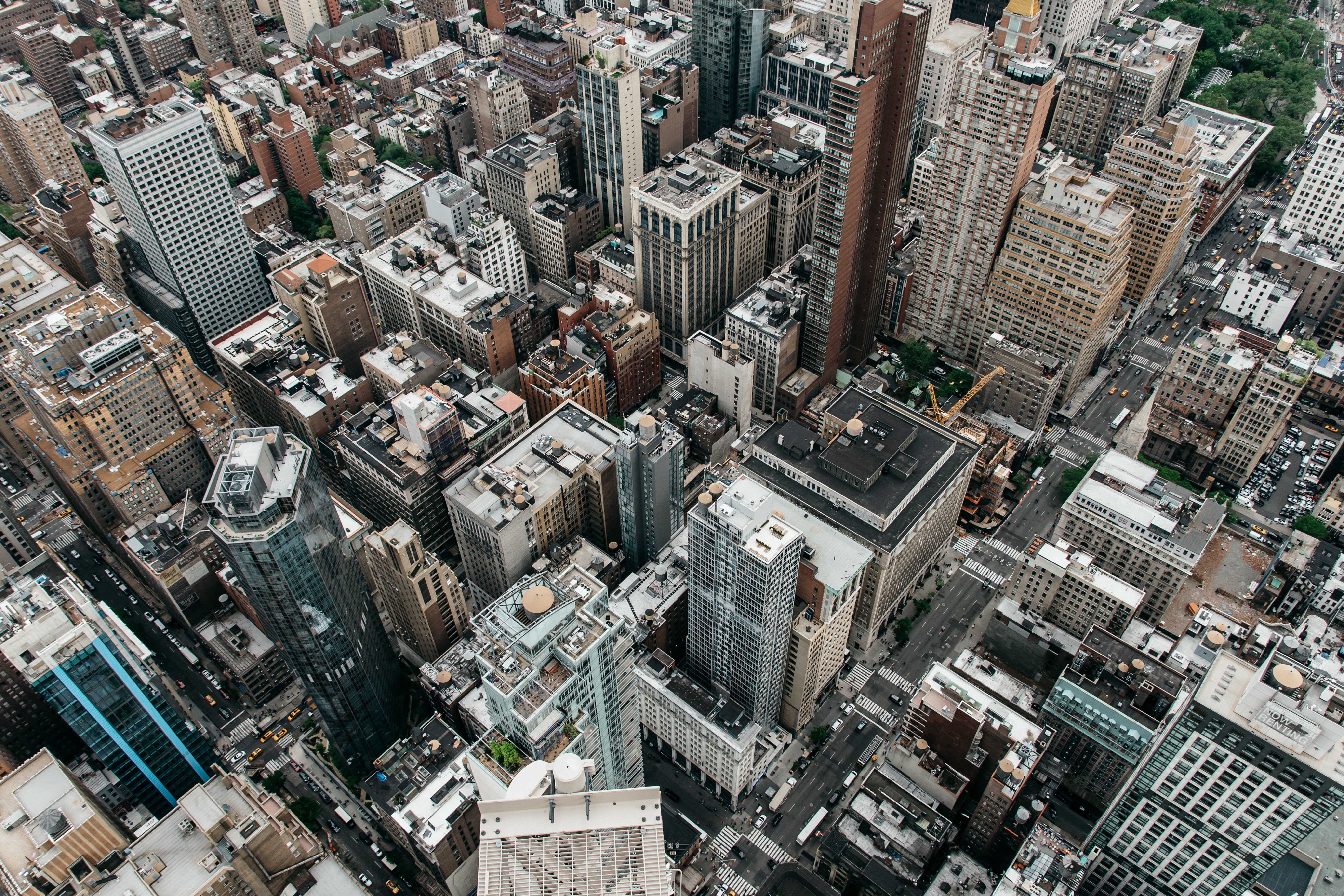 New York City Manhattan Aerial View Skyscraper 5477x3651