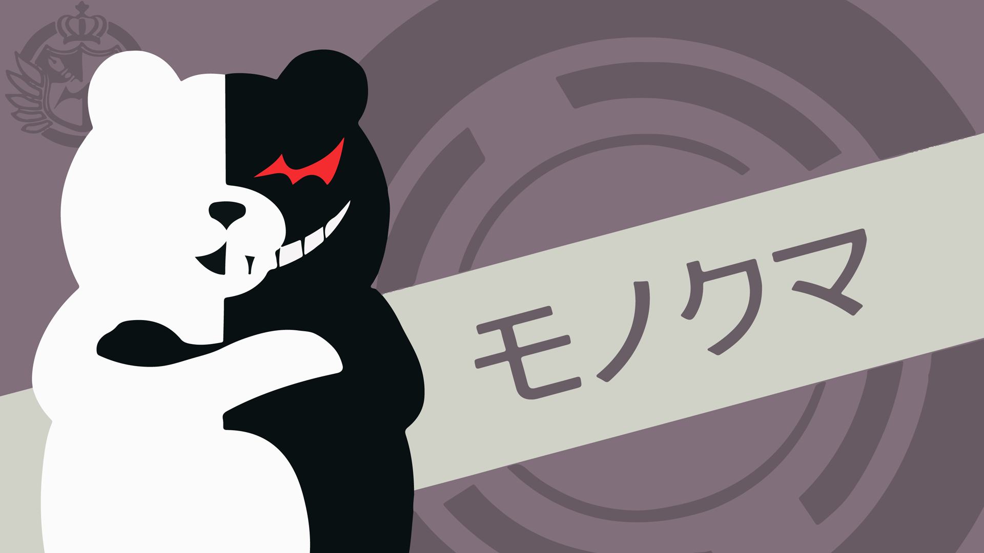 Monokuma Danganronpa Minimalist 1920x1080