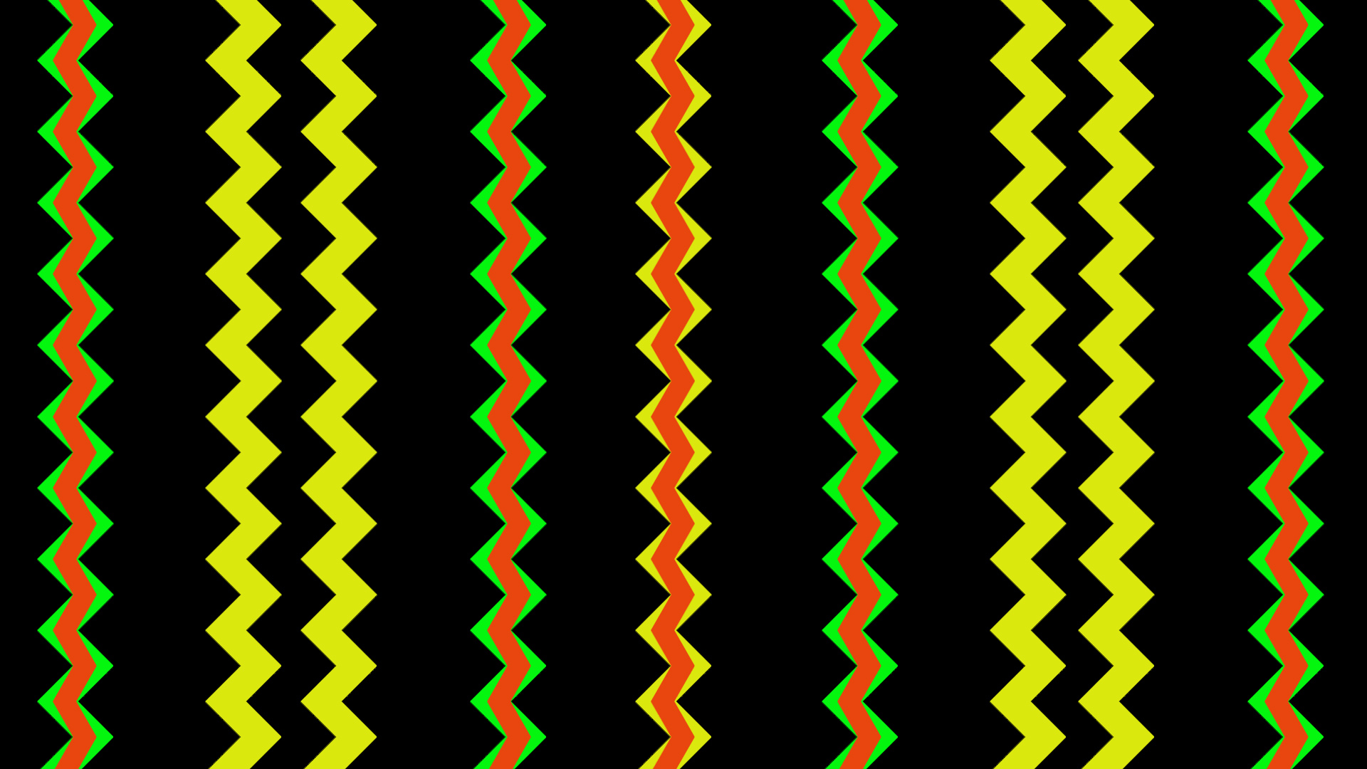 Colorful Stripes Zigzag 1920x1080