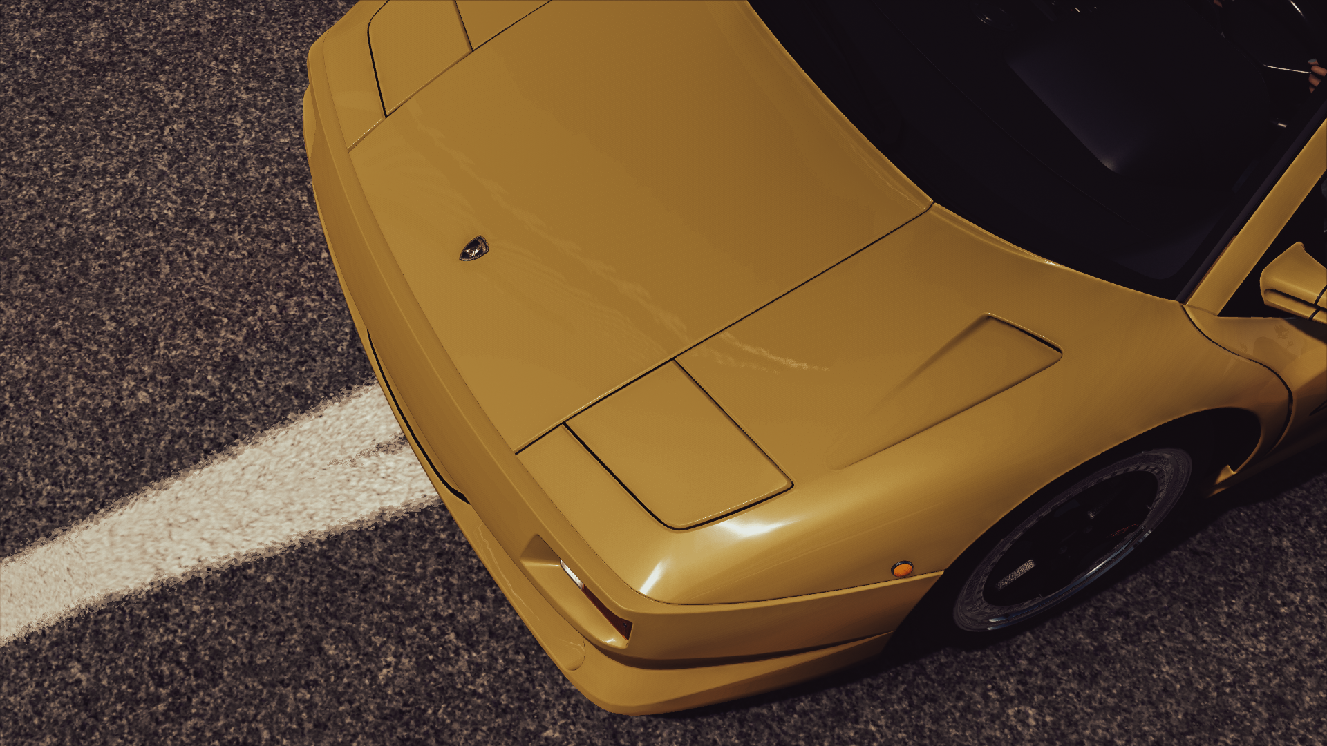 Forza Horizon 3 Lamborghini Diablo Sv Video Games Yellow Cars 1920x1080