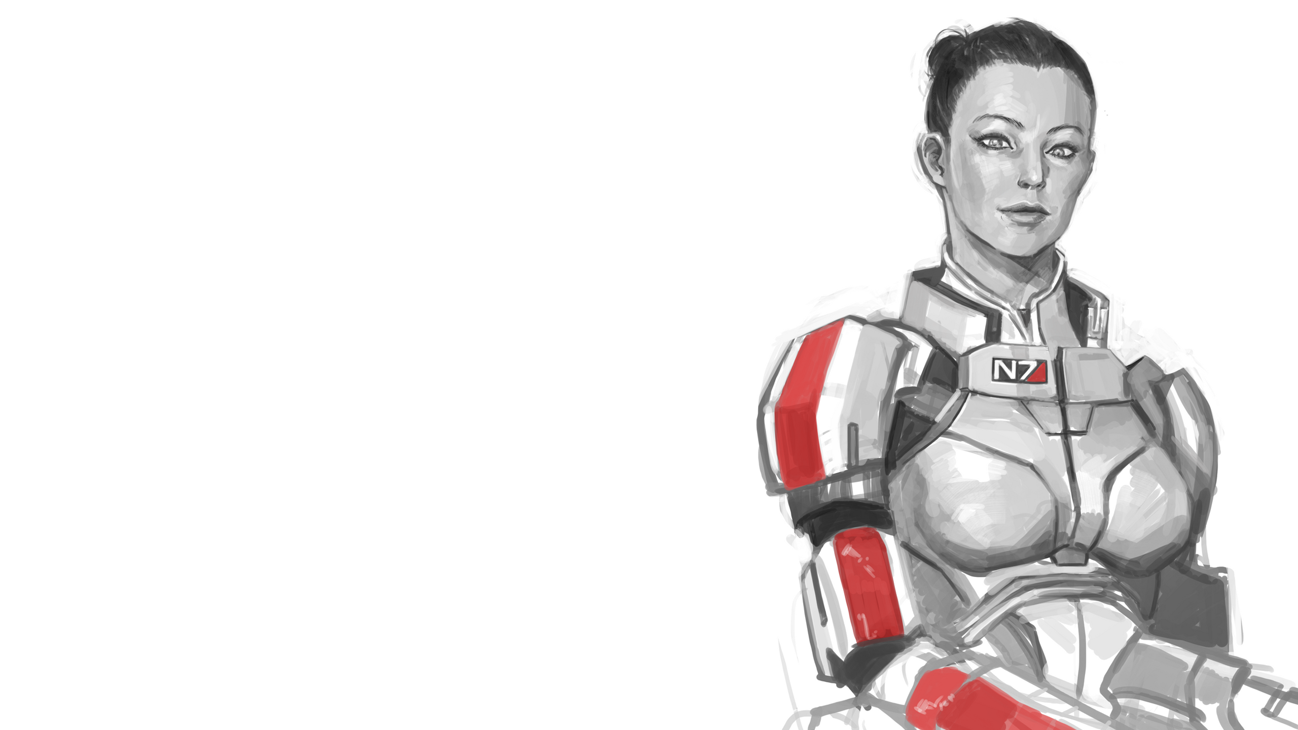Mass Effect Mass Effect 2 Mass Effect 3 Commander Shepard N7 Mass Effect Cheetahman 2560x1440