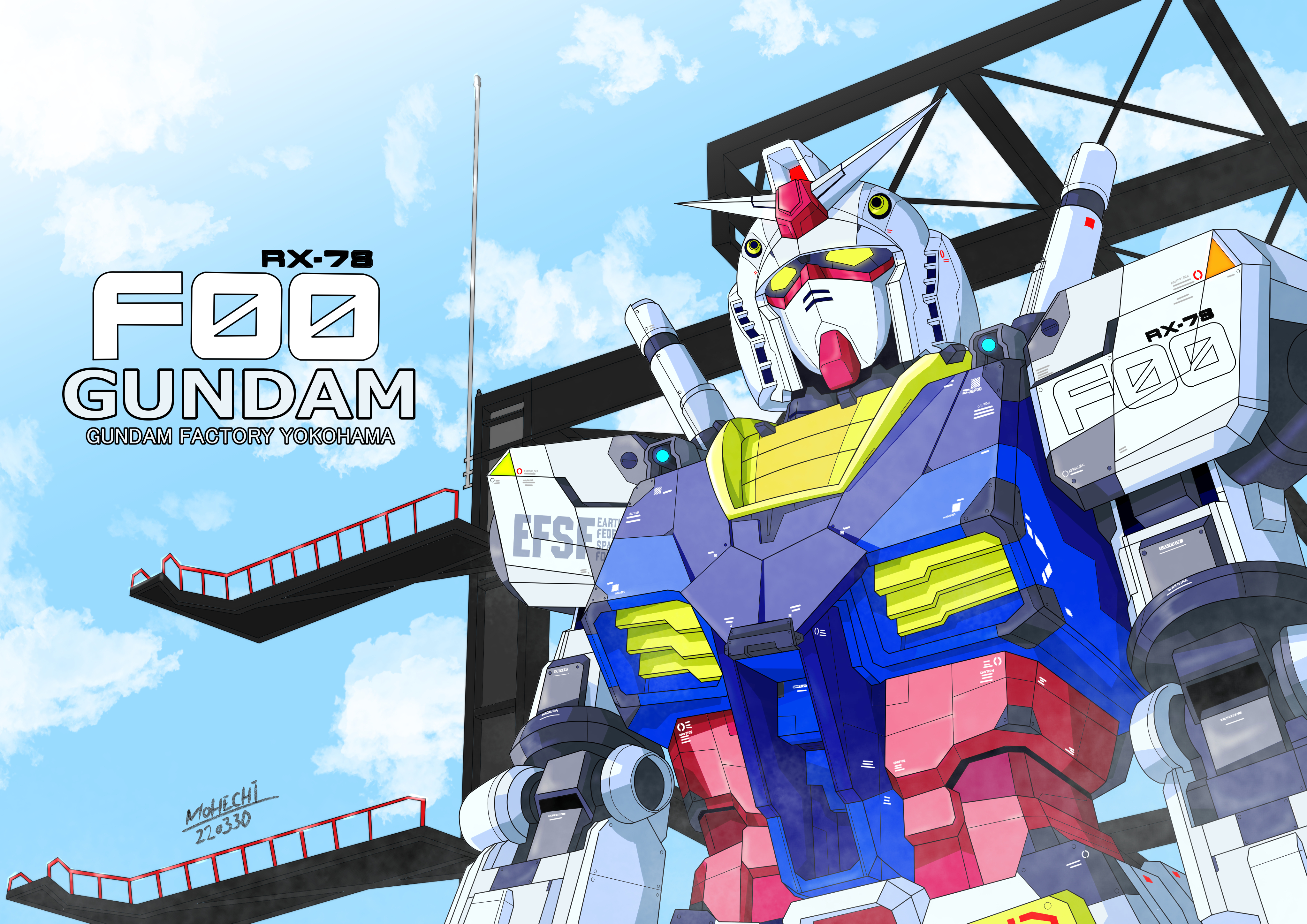 Anime Mechs Gundam Mobile Suit Gundam Super Robot Wars RX 78 Gundam Artwork Digital Art Fan Art 4093x2894