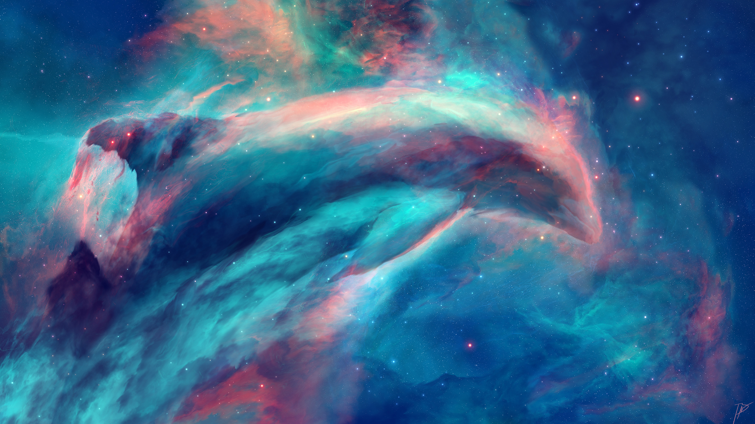 Dolphin Nebula Space 2560x1440