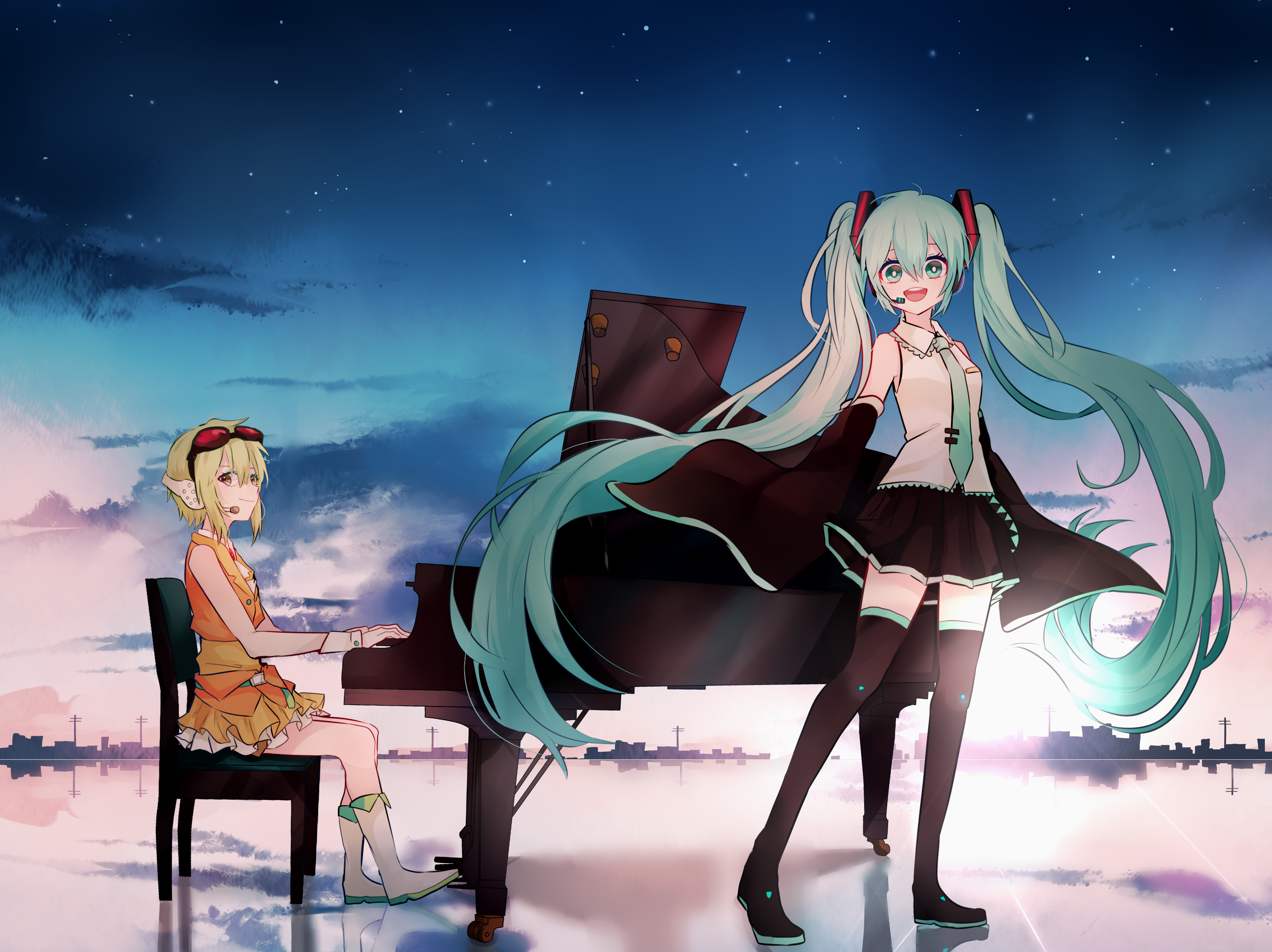 Gumi Vocaloid Hatsune Miku 3200x2396