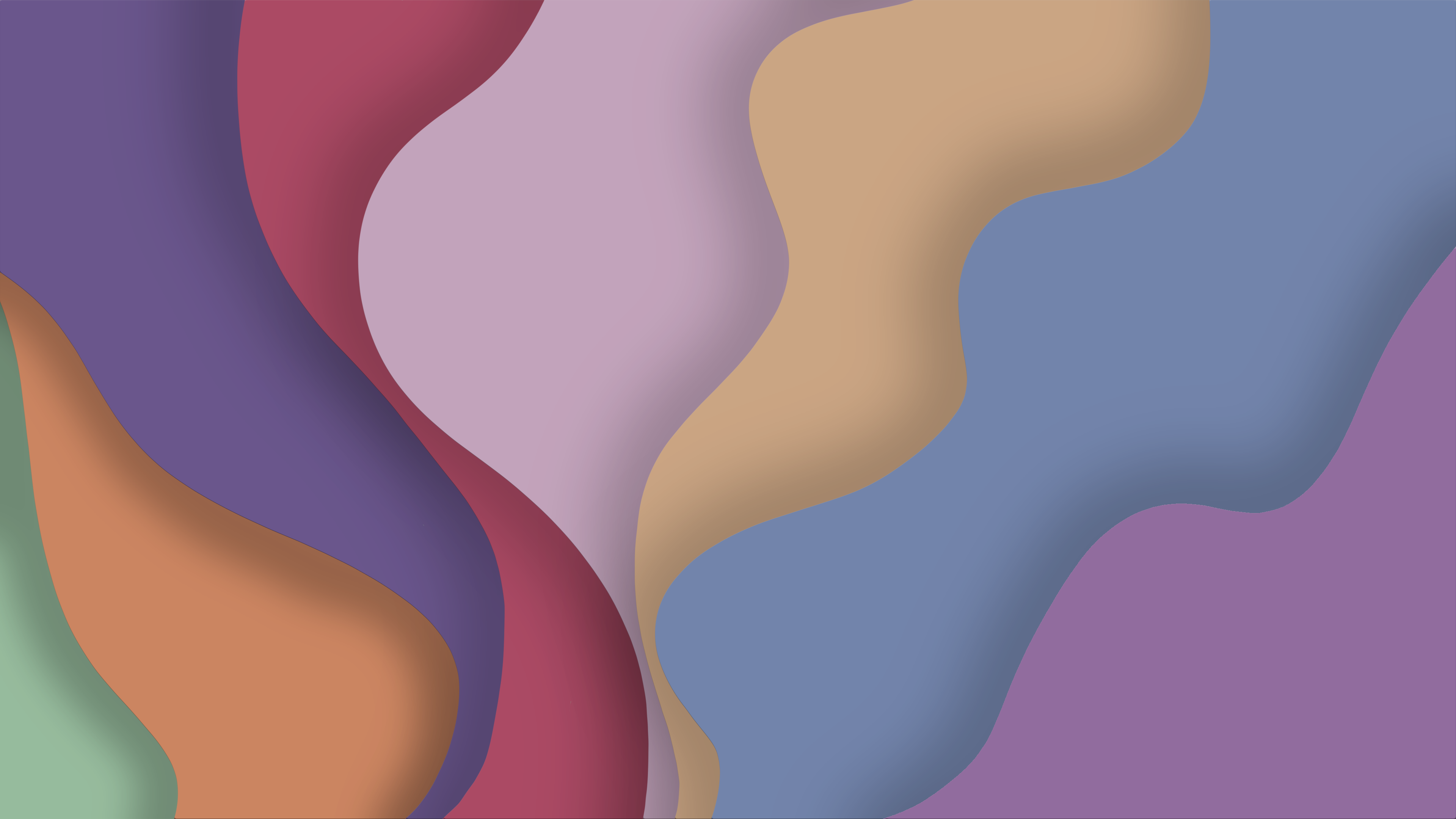 Abstract Waves Colorful 3840x2160