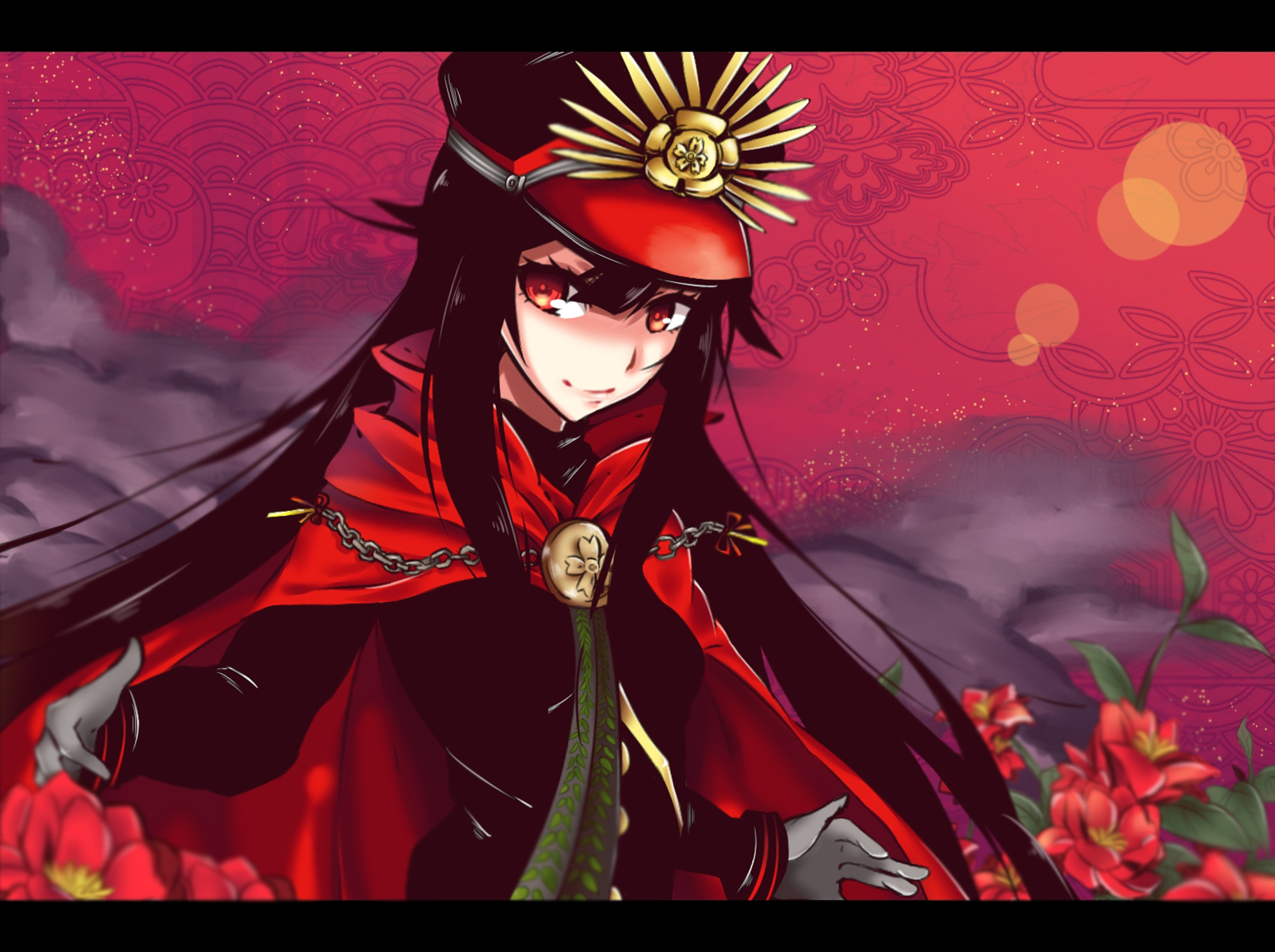 Anime Anime Girls Fate Series Fate Grand Order Oda Nobunaga Fate Grand Order Long Hair Black Hair Ar 1980x1478