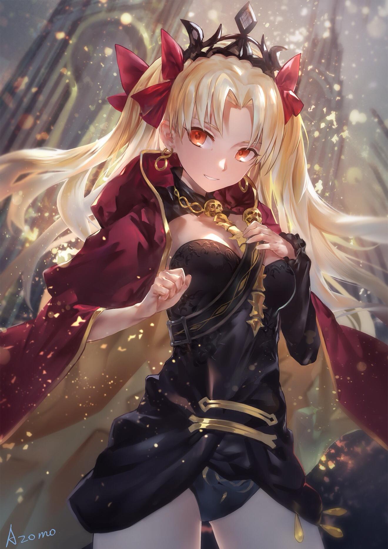 Fate Grand Order Anime Girls Artwork Portrait Display Fate Series Ereshkigal Fate Grand Order Blonde 1320x1868