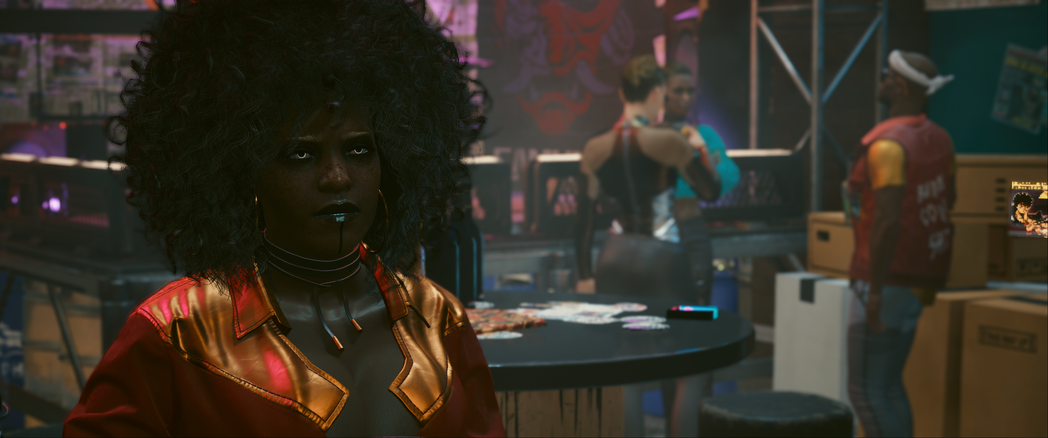 Cyberpunk CD Projekt RED Futuristic Clothing Video Games PC Gaming Screen Shot Women 3440x1440