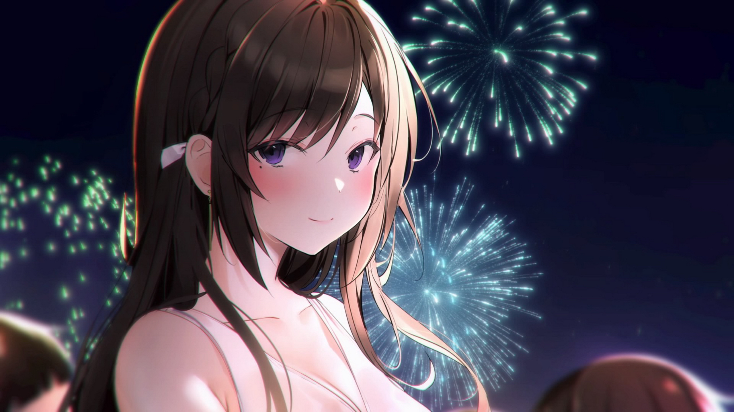 Video Game Girls Keiken Zero Na Classmate PlayStation 4 Fireworks 2560x1440