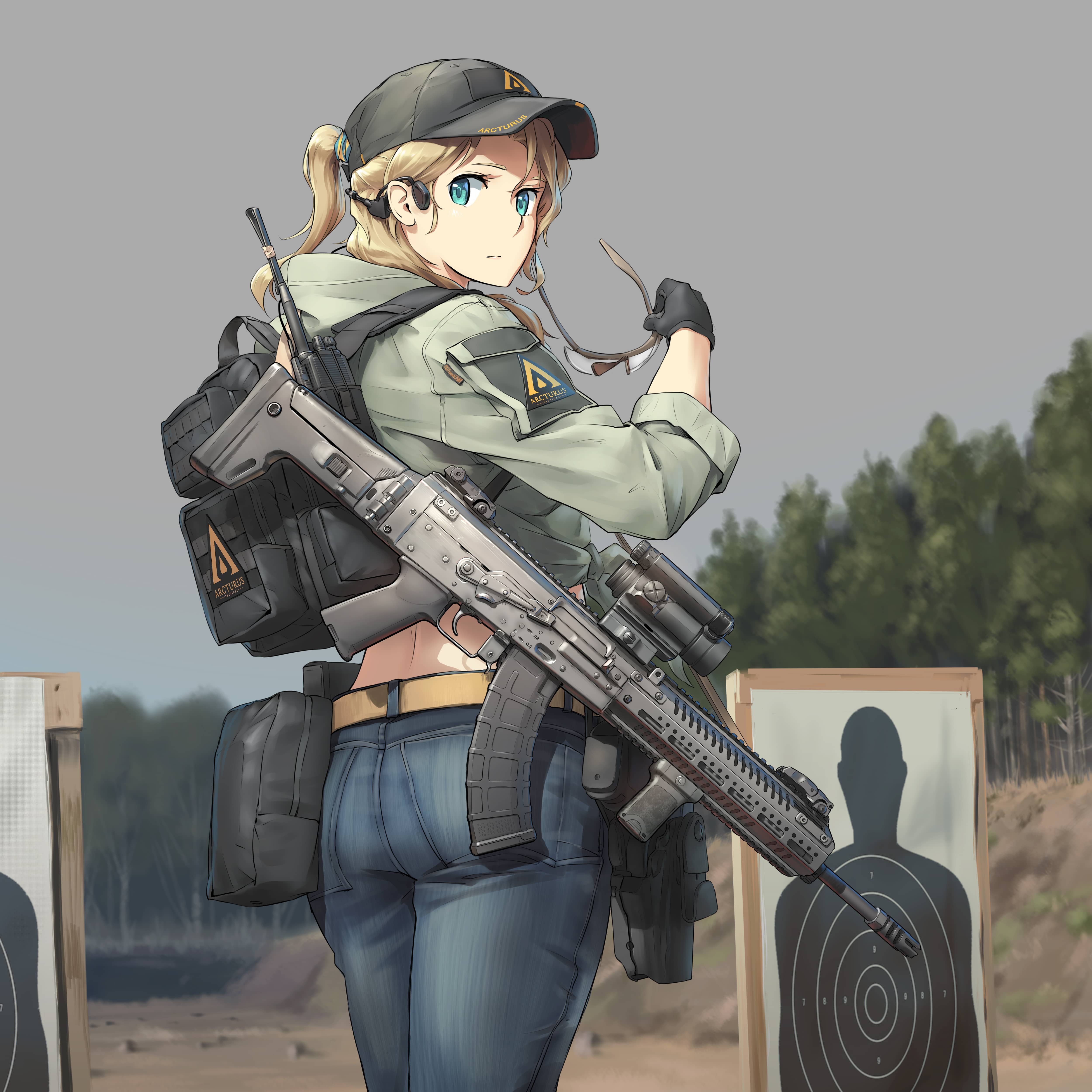 Anime Girls CENTAUR B AK AEG Weapon 5000x5000