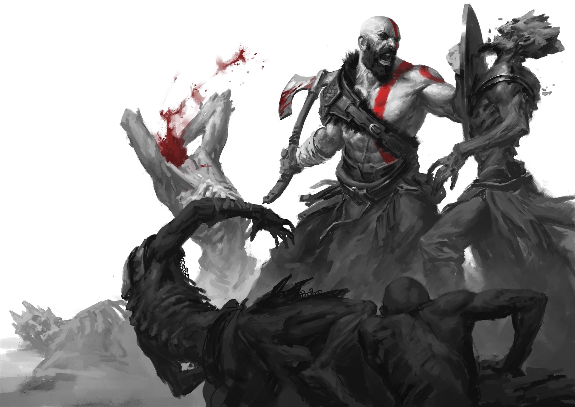 Kratos God Of War 1920x1358