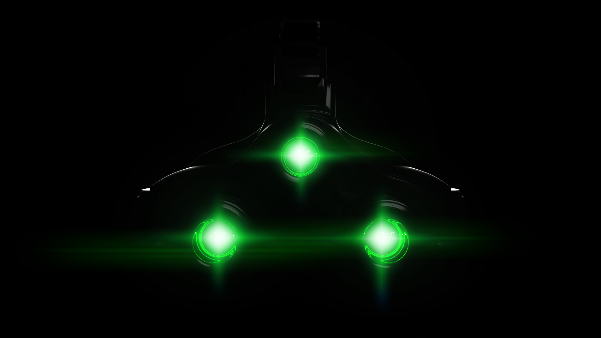 Splinter Cell Night Vision Goggles Black Background Bokeh Green 1920x1080
