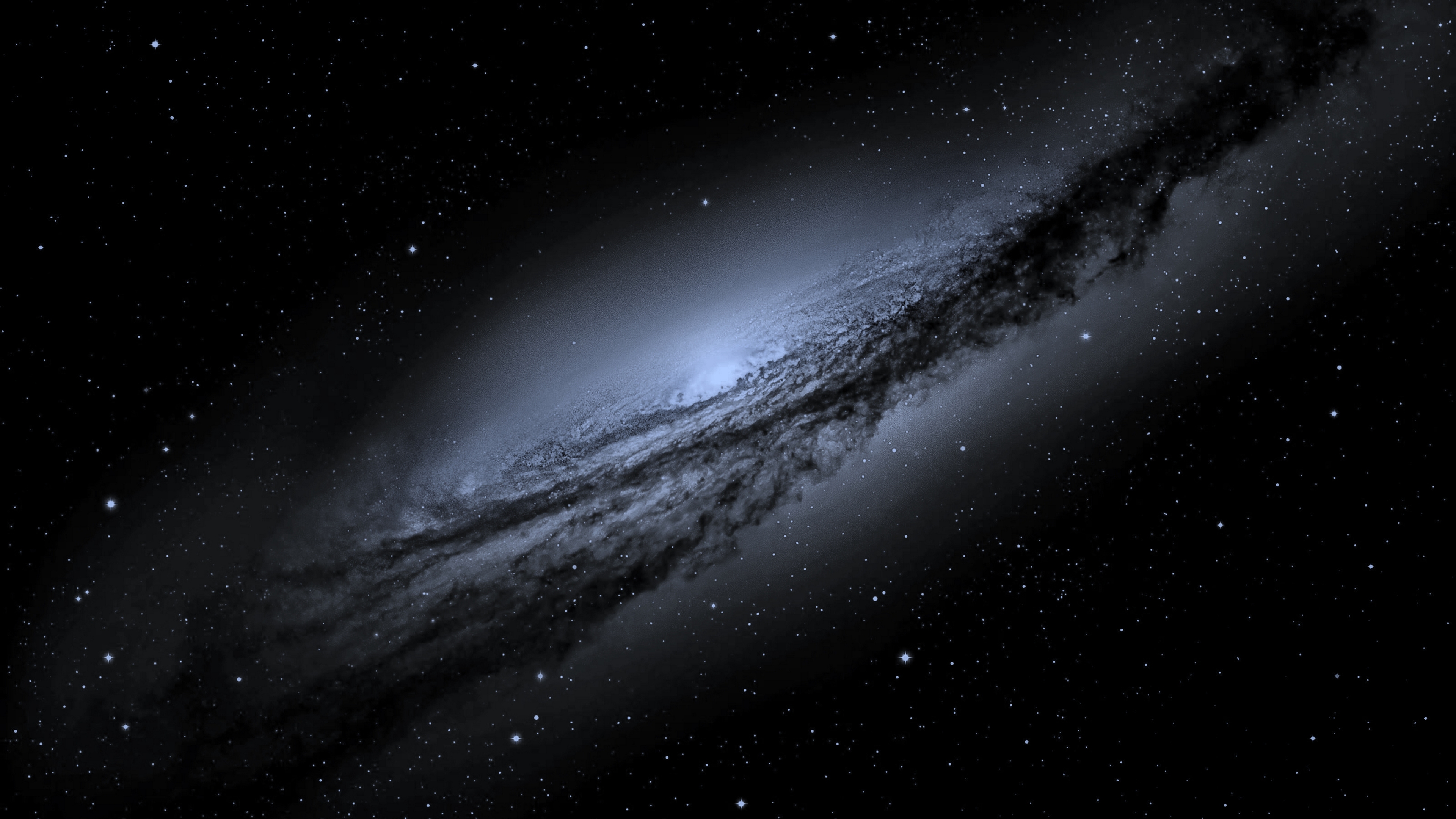 Space Galaxy Andromeda Dark Background 3840x2160