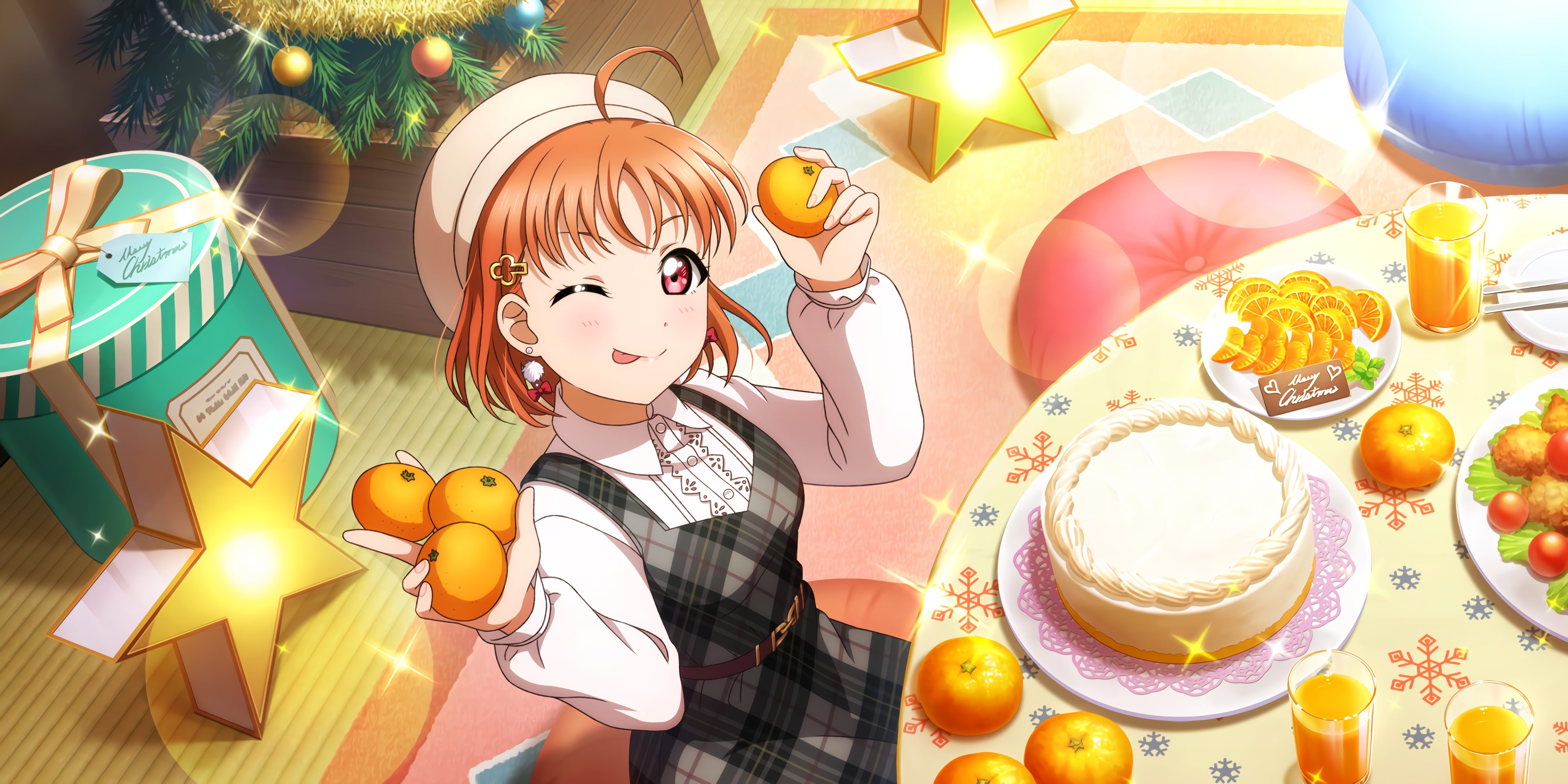 Takami Chika Love Live Anime Girls 3600x1800