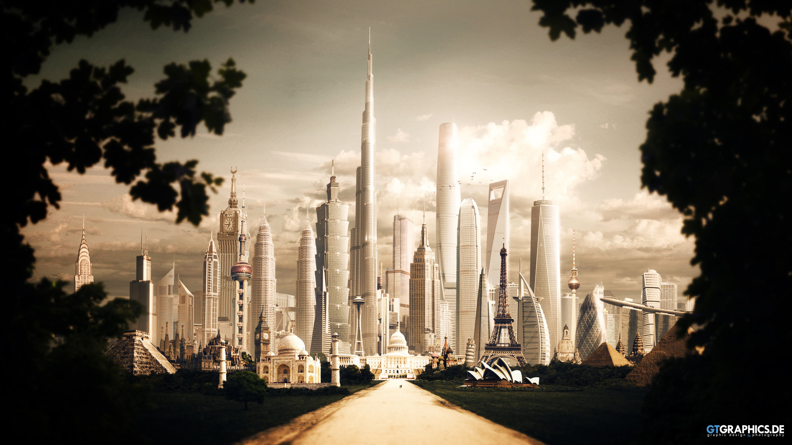 Sci Fi City 2560x1440