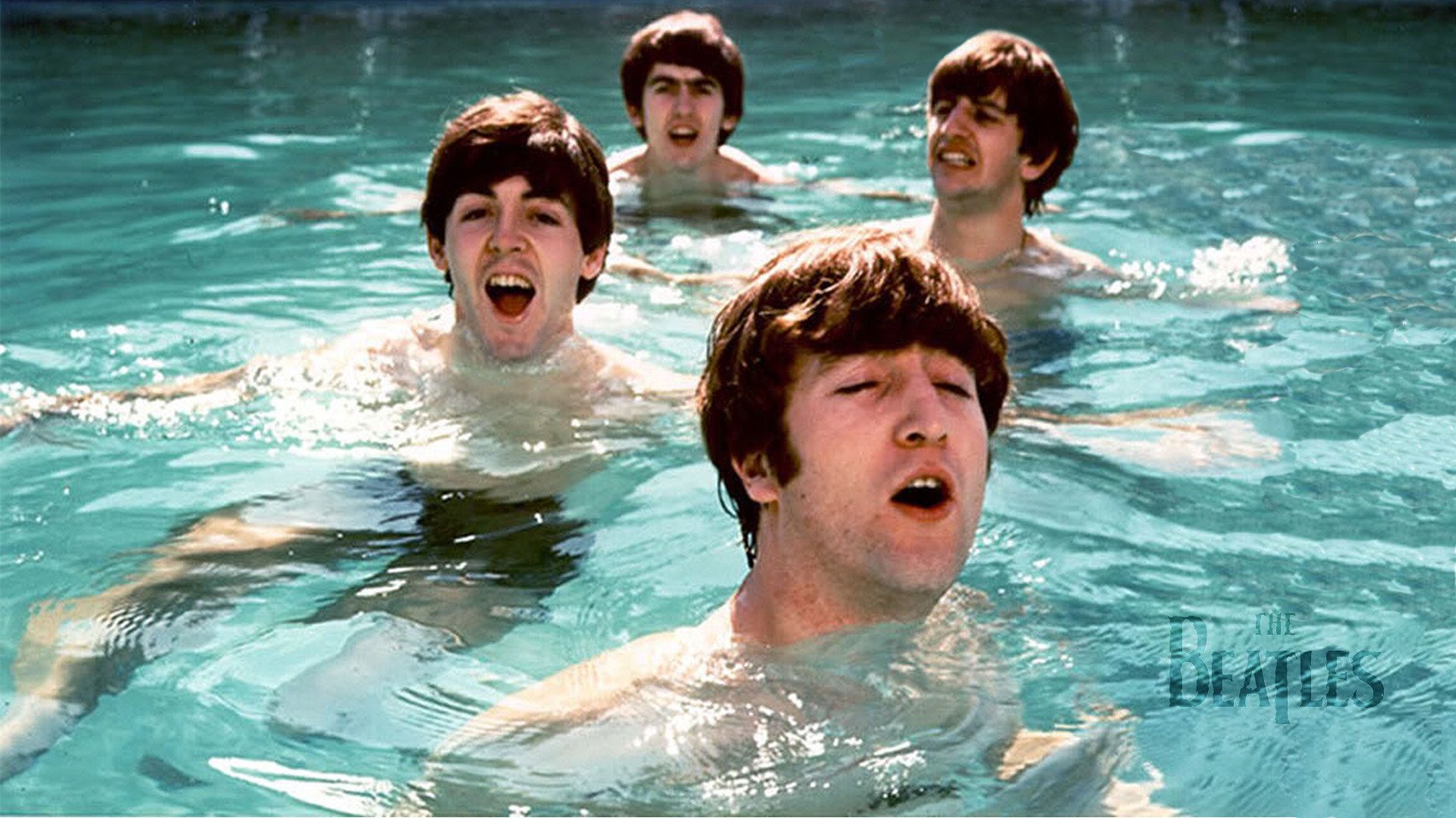The Beatles George Harrison Paul McCartney Ringo Starr John Lennon Band 1920x1080