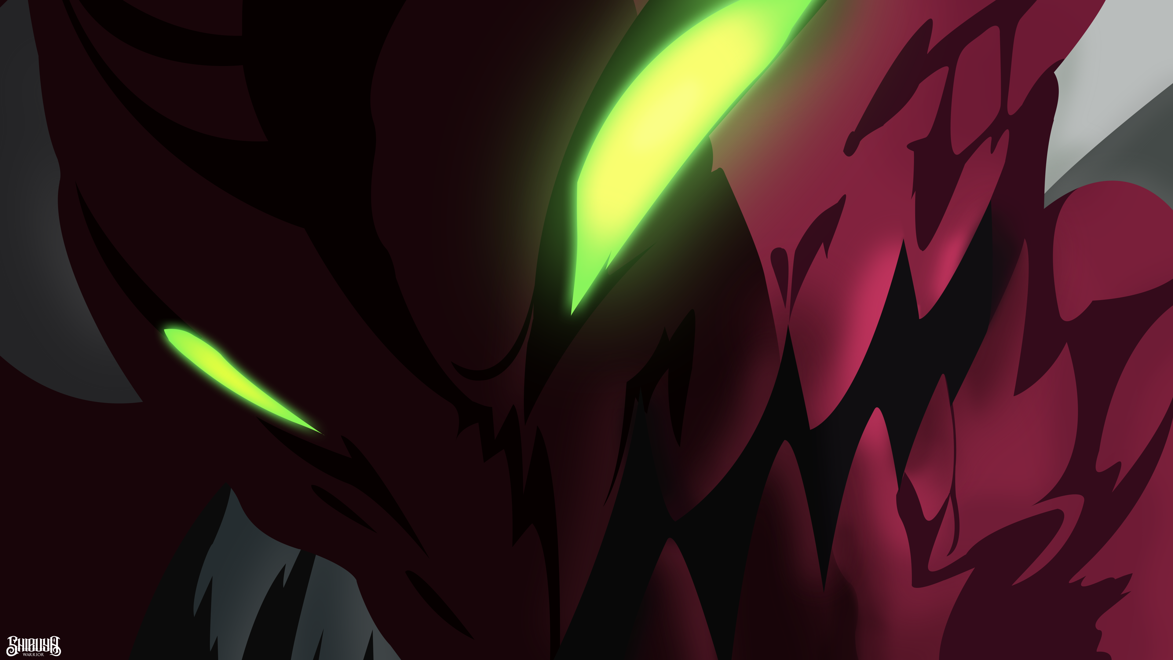 Close Up Galand The Seven Deadly Sins Glowing Eyes Green Eyes 3840x2160