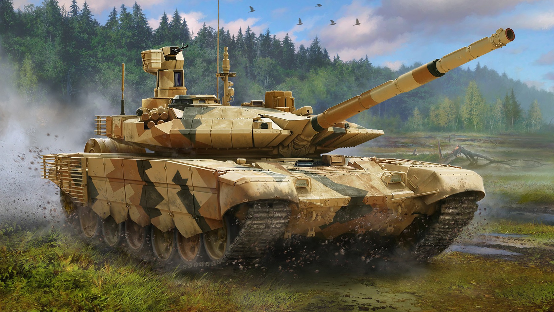 T 90 Tank 1920x1080