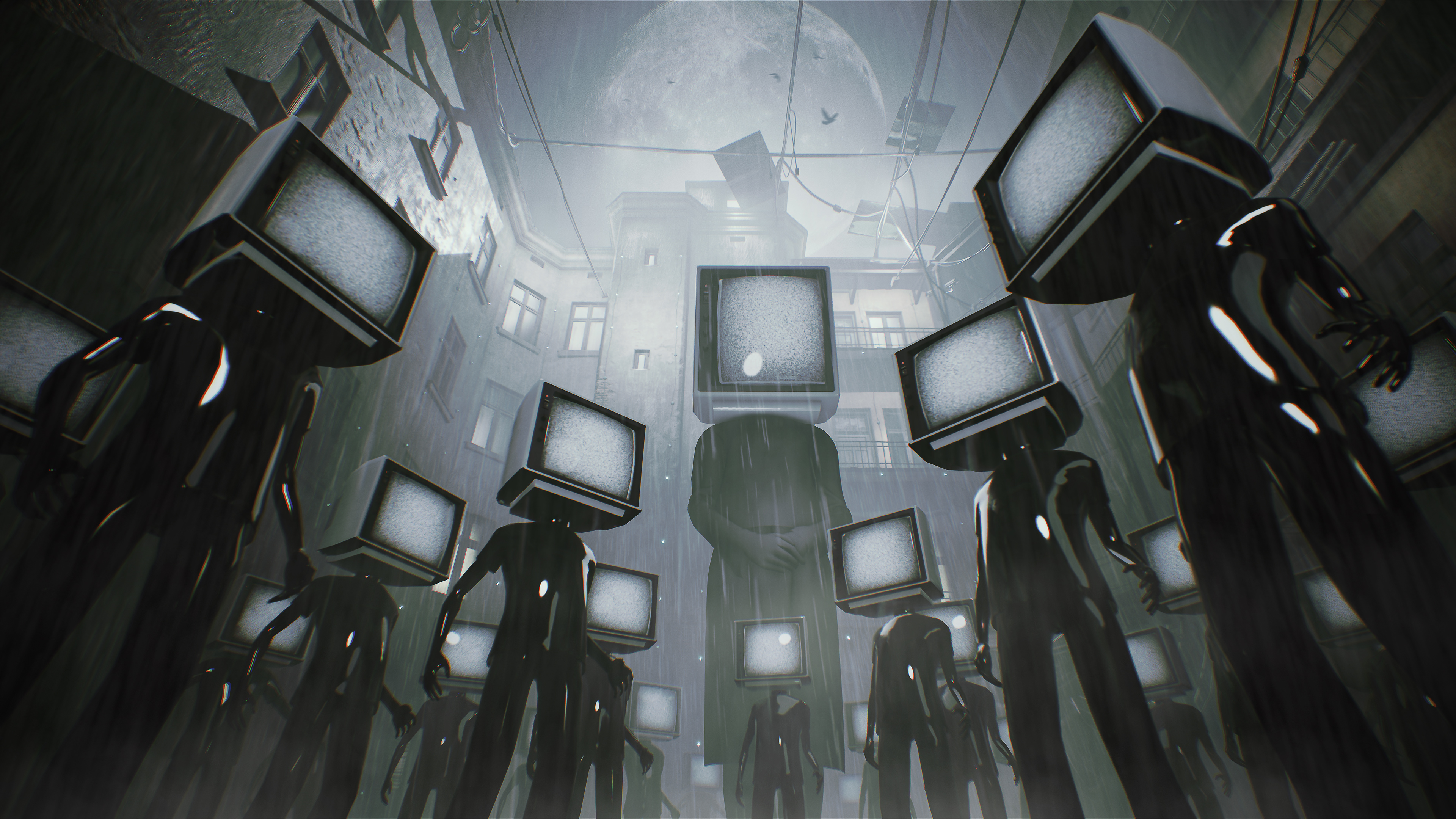 Bloober Team Observer Video Game Redux Cyberpunk Digital Horror Psychological Low Angle 3840x2160