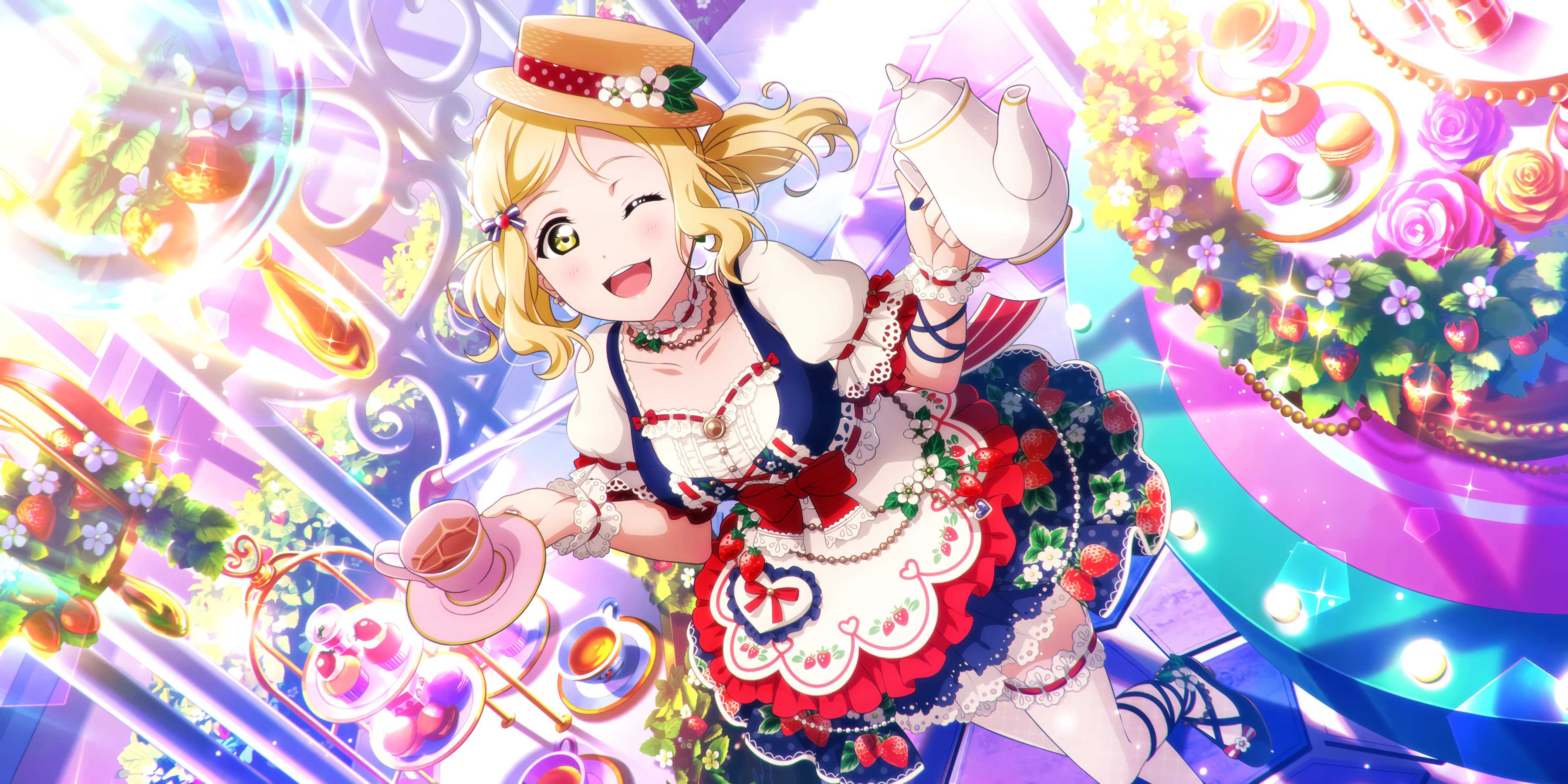 Ohara Mari Love Live Anime Girls 3600x1800