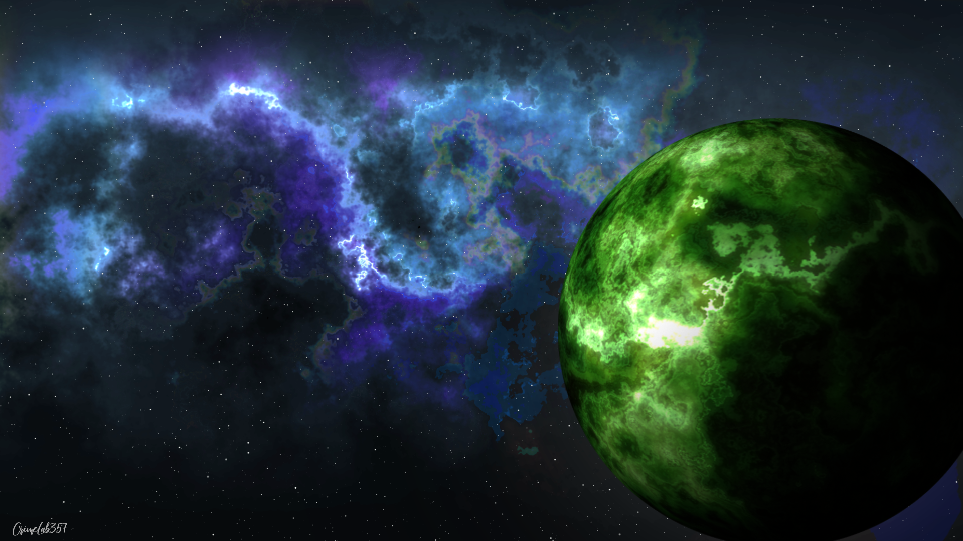 Space Planet Nebula 1920x1080