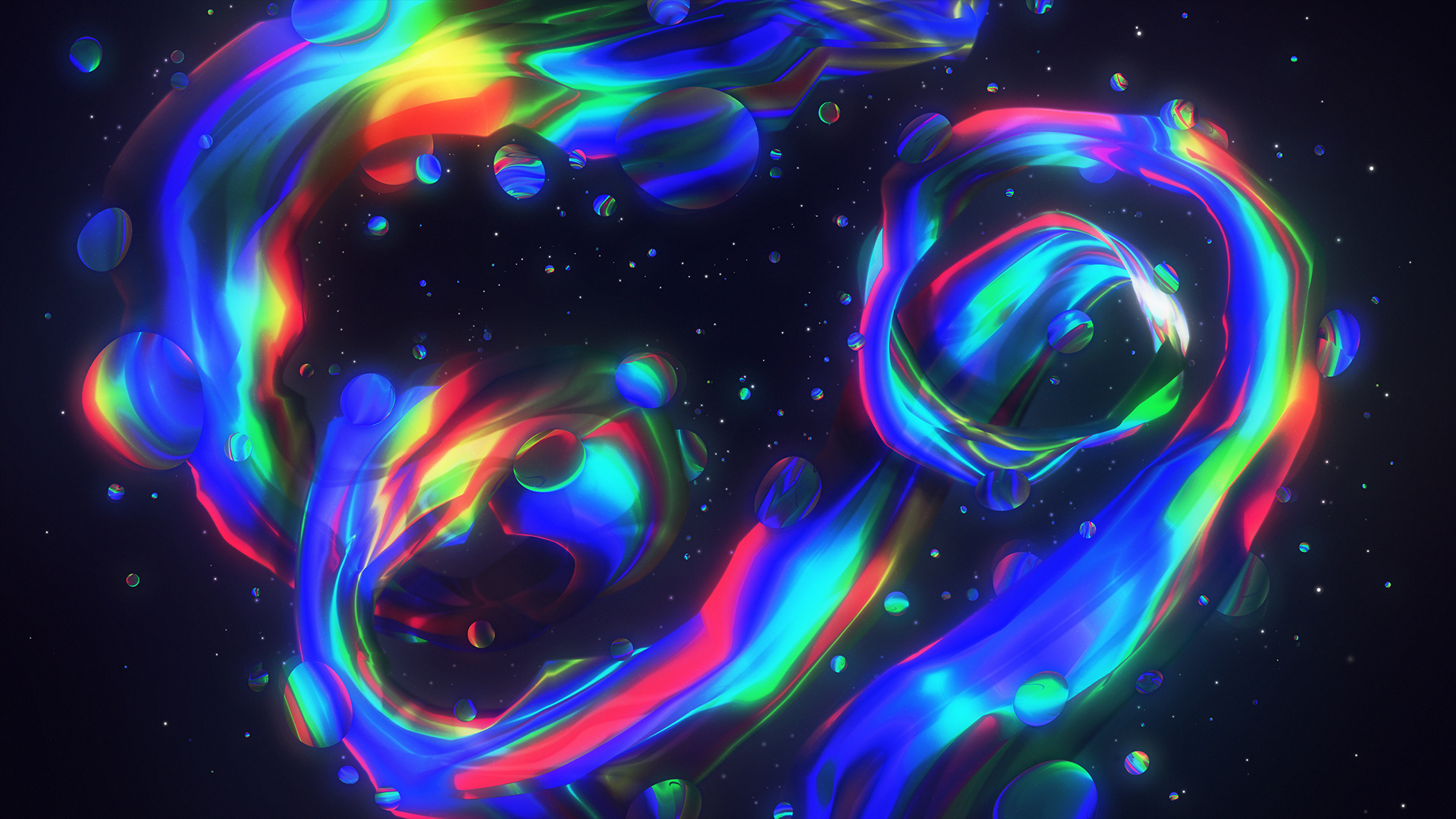 Abstract Colorful Swirls Mart Biemans 1920x1080