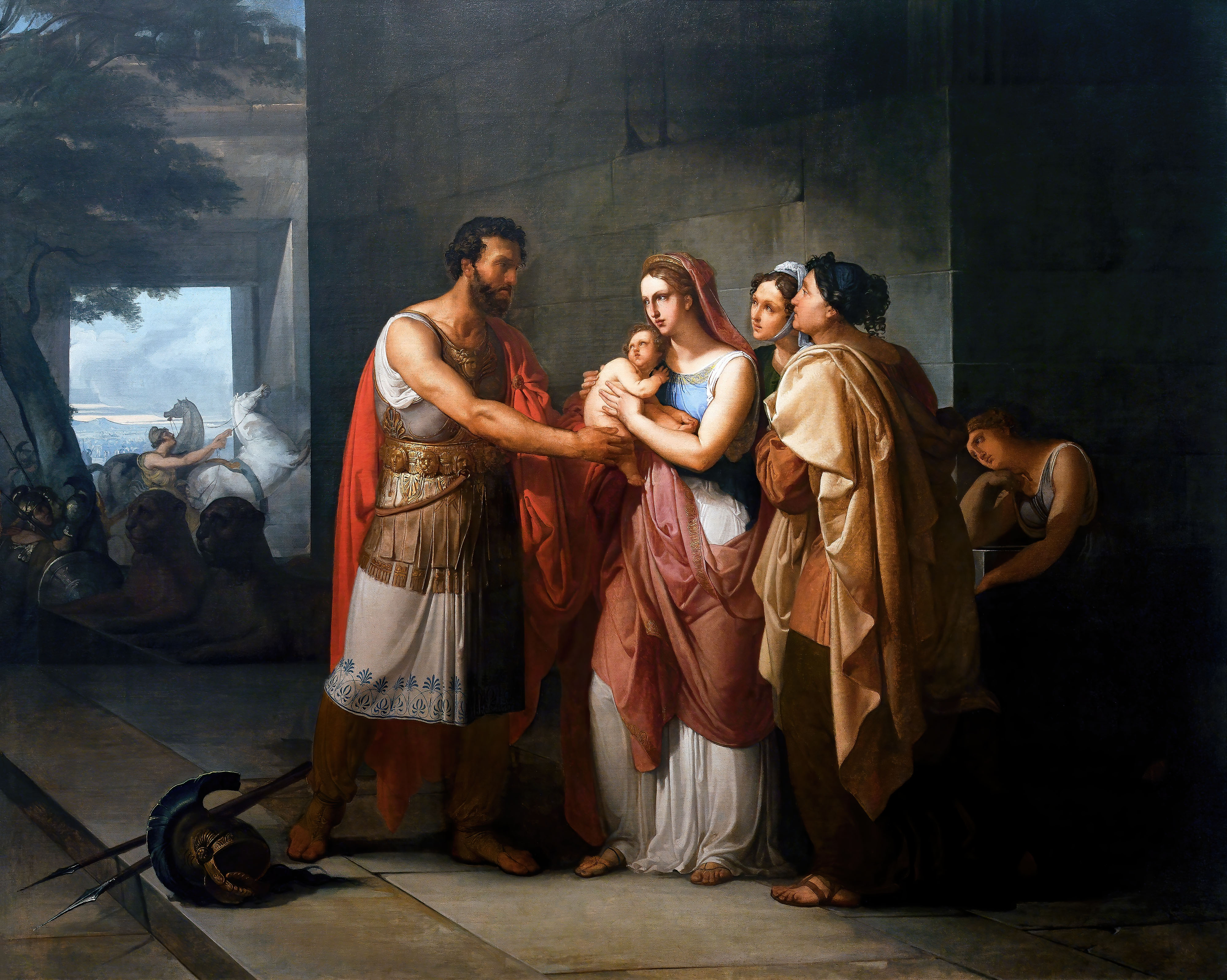 Hector Greets Andromaca And Astyanax Francesco Hayez Ancient Greek Greek Ancient Greece Classic Art  4000x3194