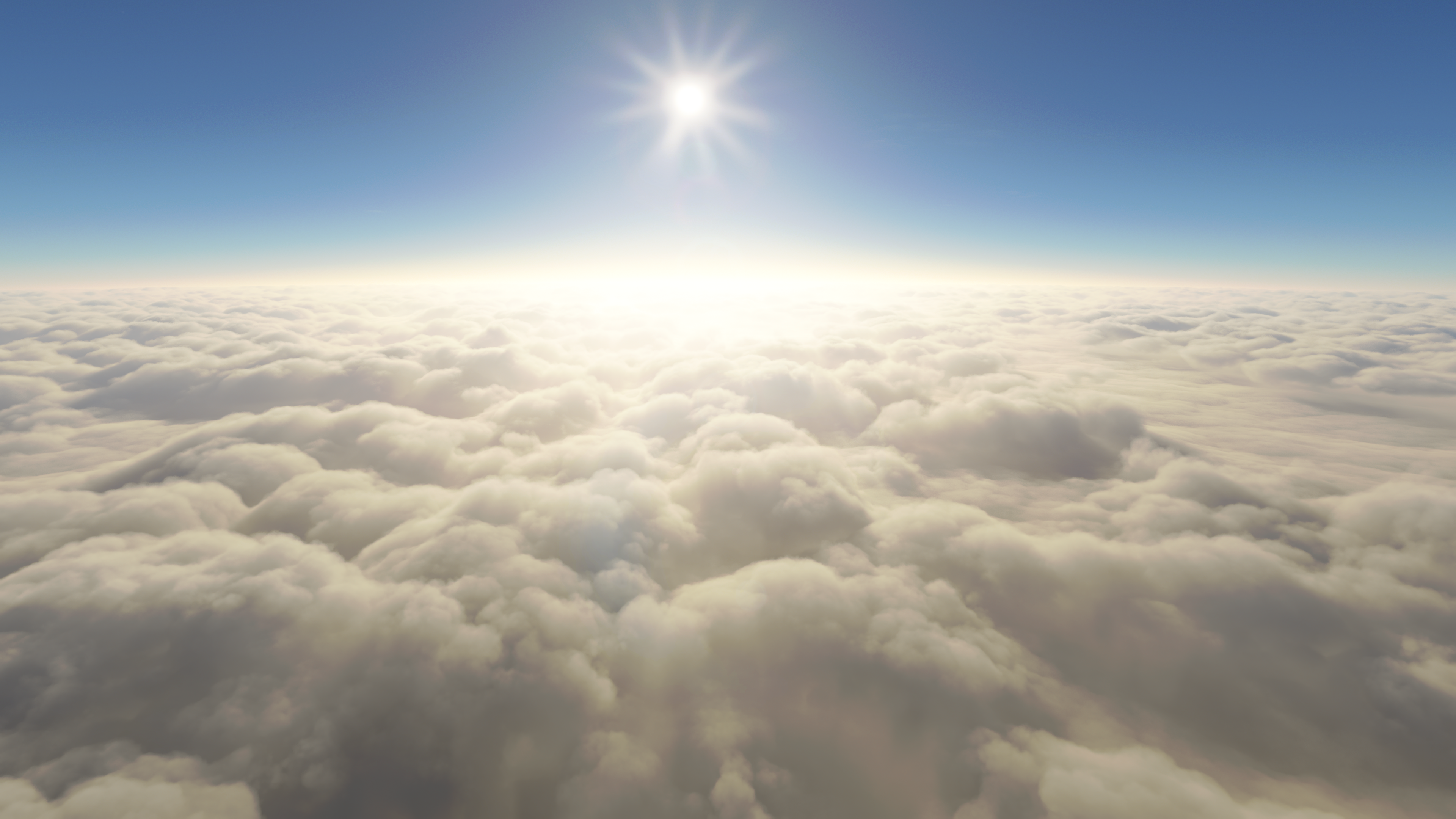 Microsoft Flight Simulator 2020 Clouds Sun Rays 3840x2160