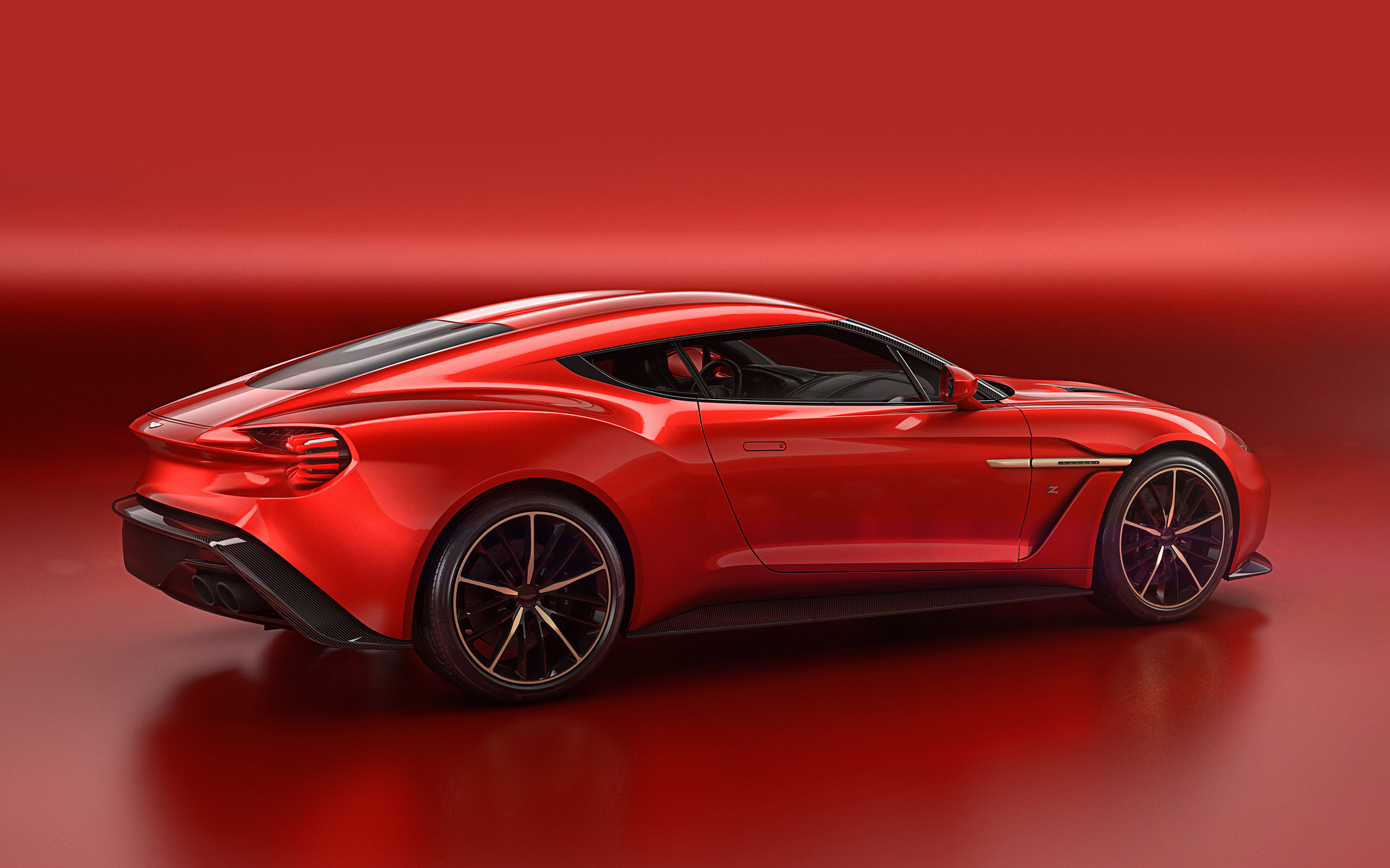 Aston Martin Aston Martin Vanquish Zagato Concept Car Red Car Sport Car 2560x1600