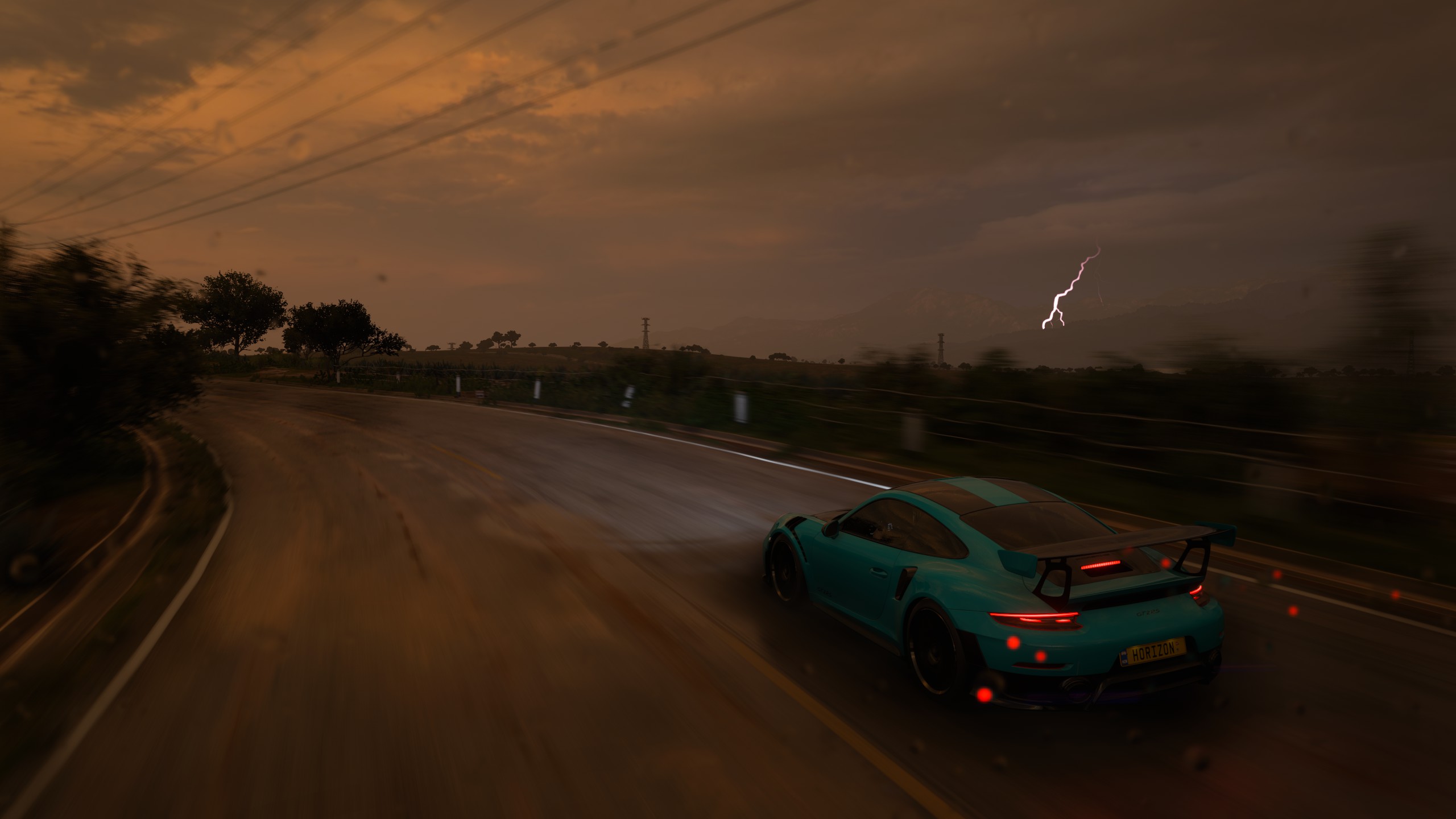 Forza Horizon 5 Screen Shot Video Game Art Porsche 911 GT3 R 2560x1440