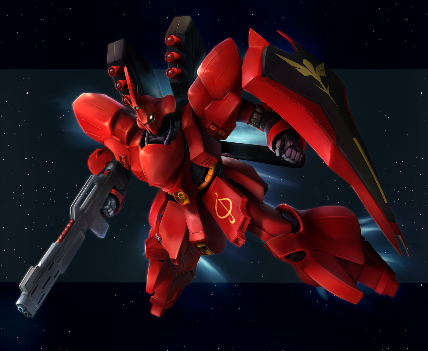 Anime Mechs Mobile Suit Mobile Suit Gundam Chars Counterattack Sazabi Super Robot Wars Artwork Digit 1804x1479