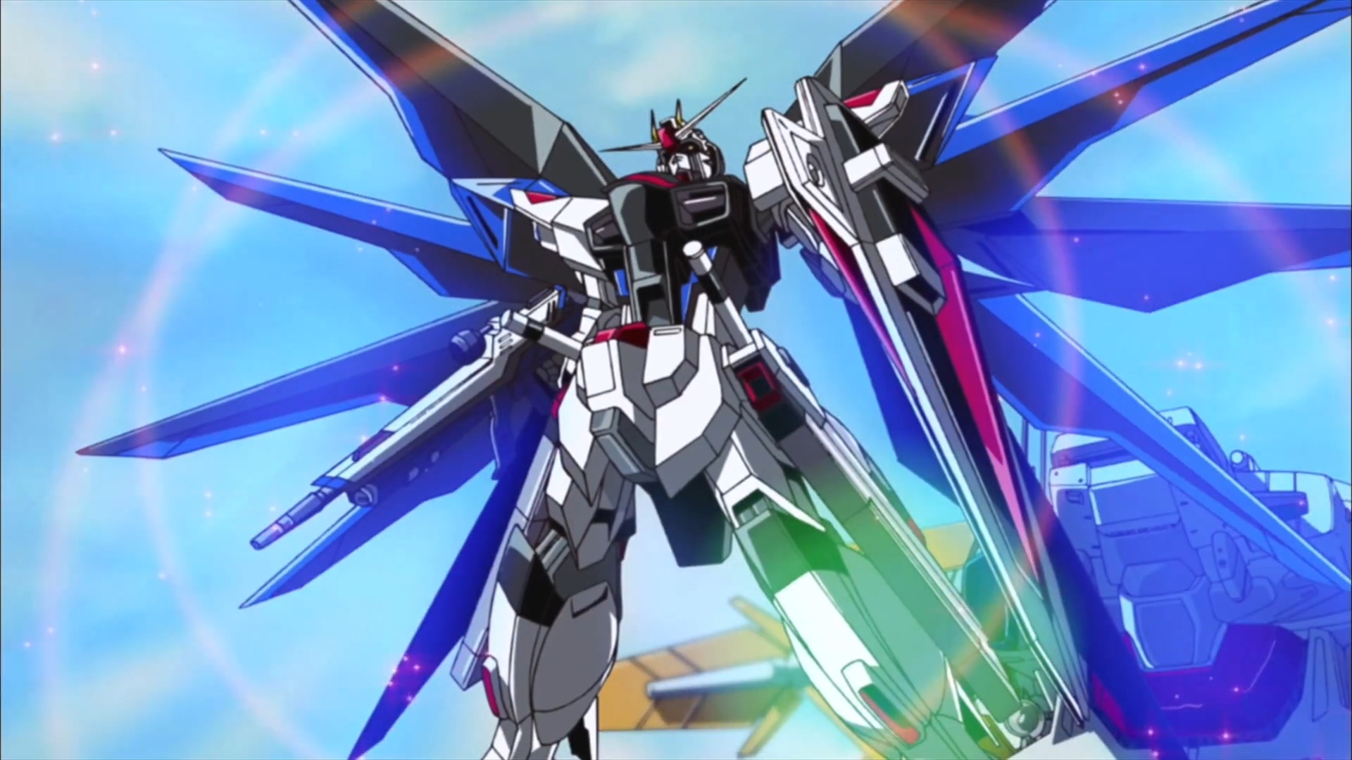Anime Mech Gundam Mobile Suit Gundam SEED Freedom Gundam Anime Screenshot Digital Art 1920x1080