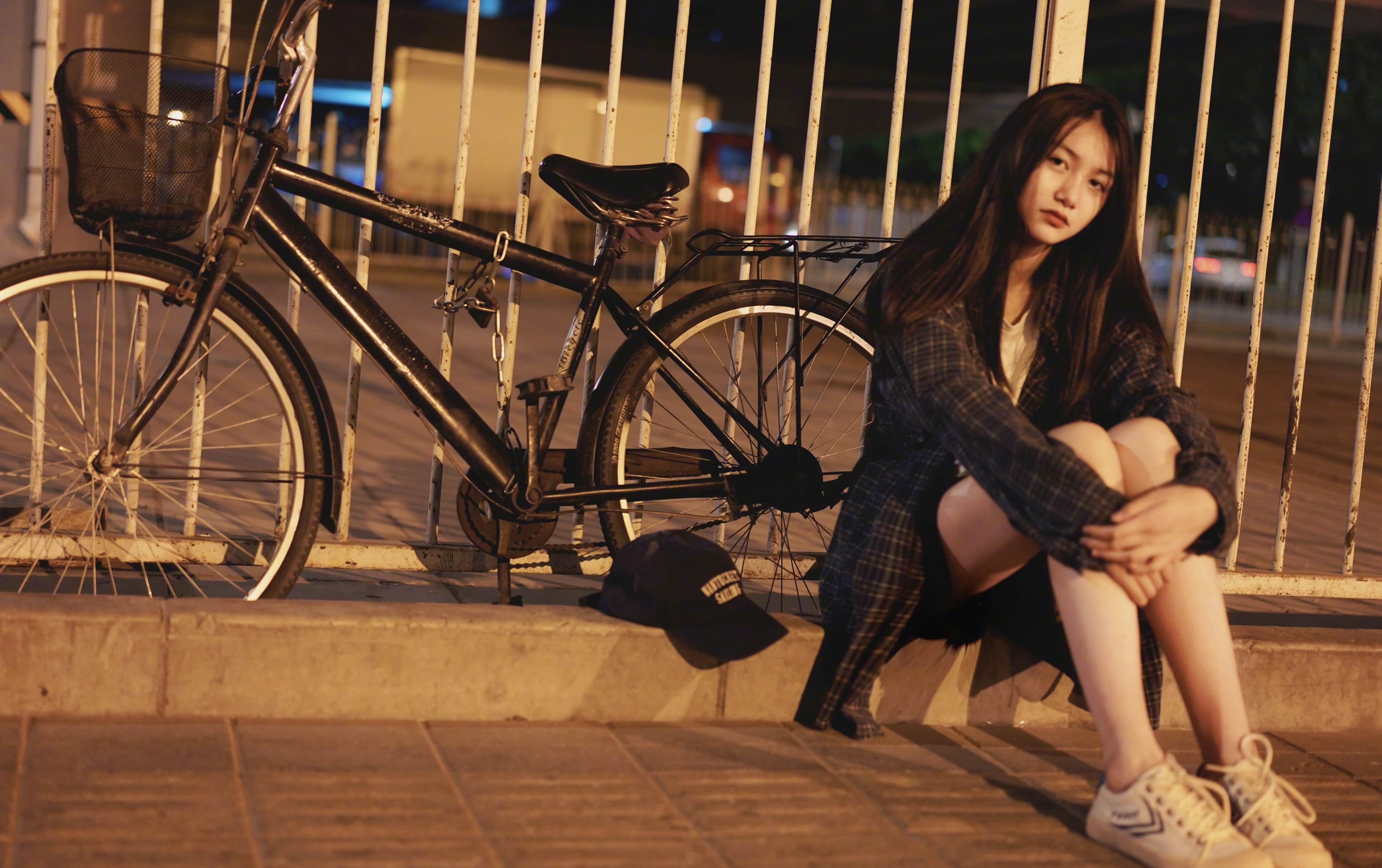 Celebrities Asian Model Zhangzimu Bicycle Bicycle Chain Legs 4032x2533