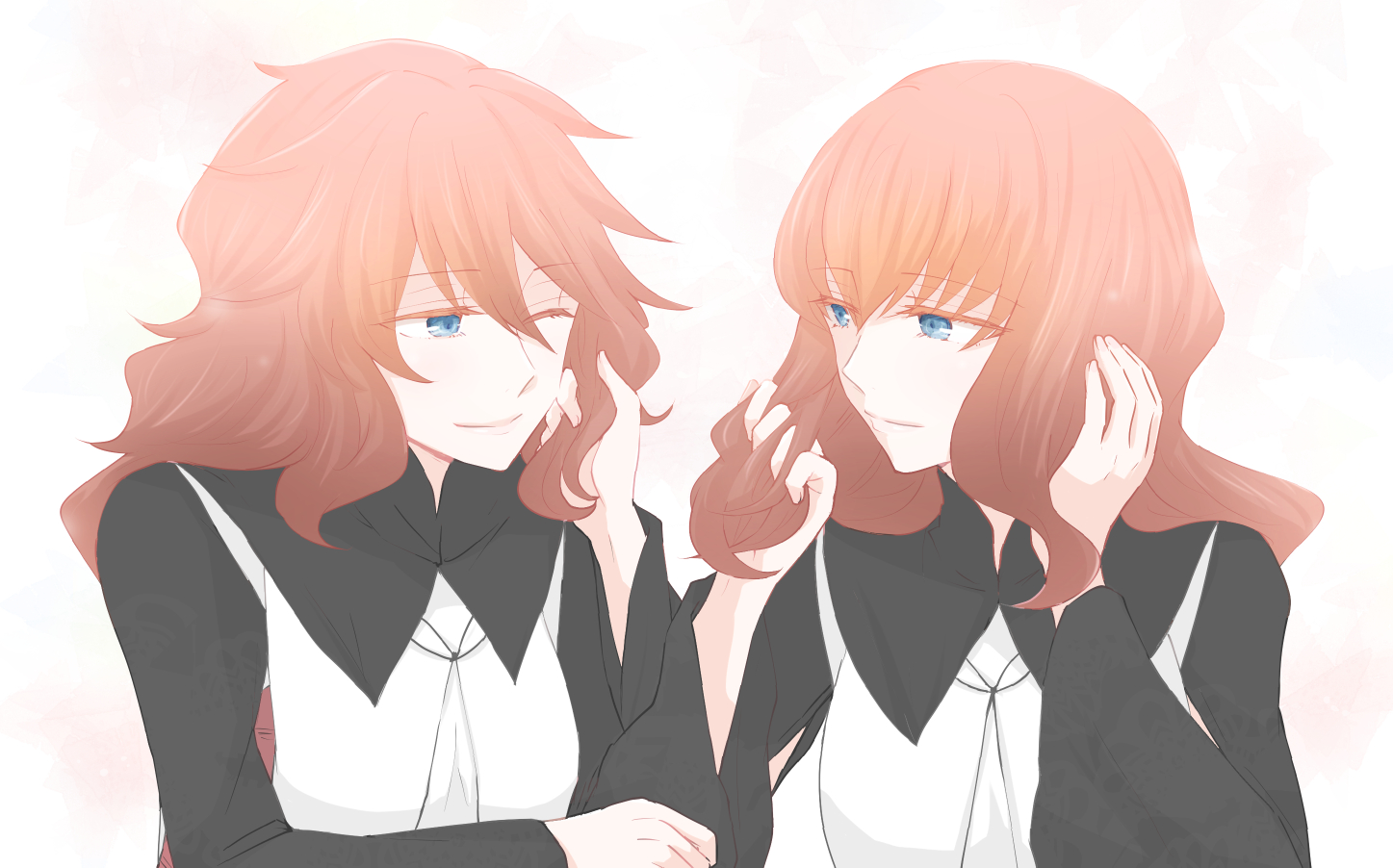 Anime Anime Girls Twins Redhead Long Hair Nier Nier Automata Devola Nier Automata Popola Nier Automa 1447x902