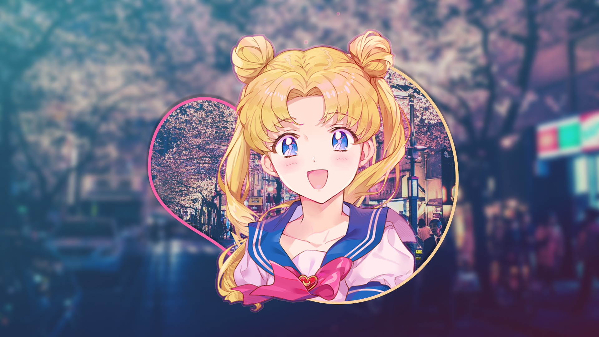 Sailor Moon Usagi Tsukino Japan Picture In Picture 1920x1080