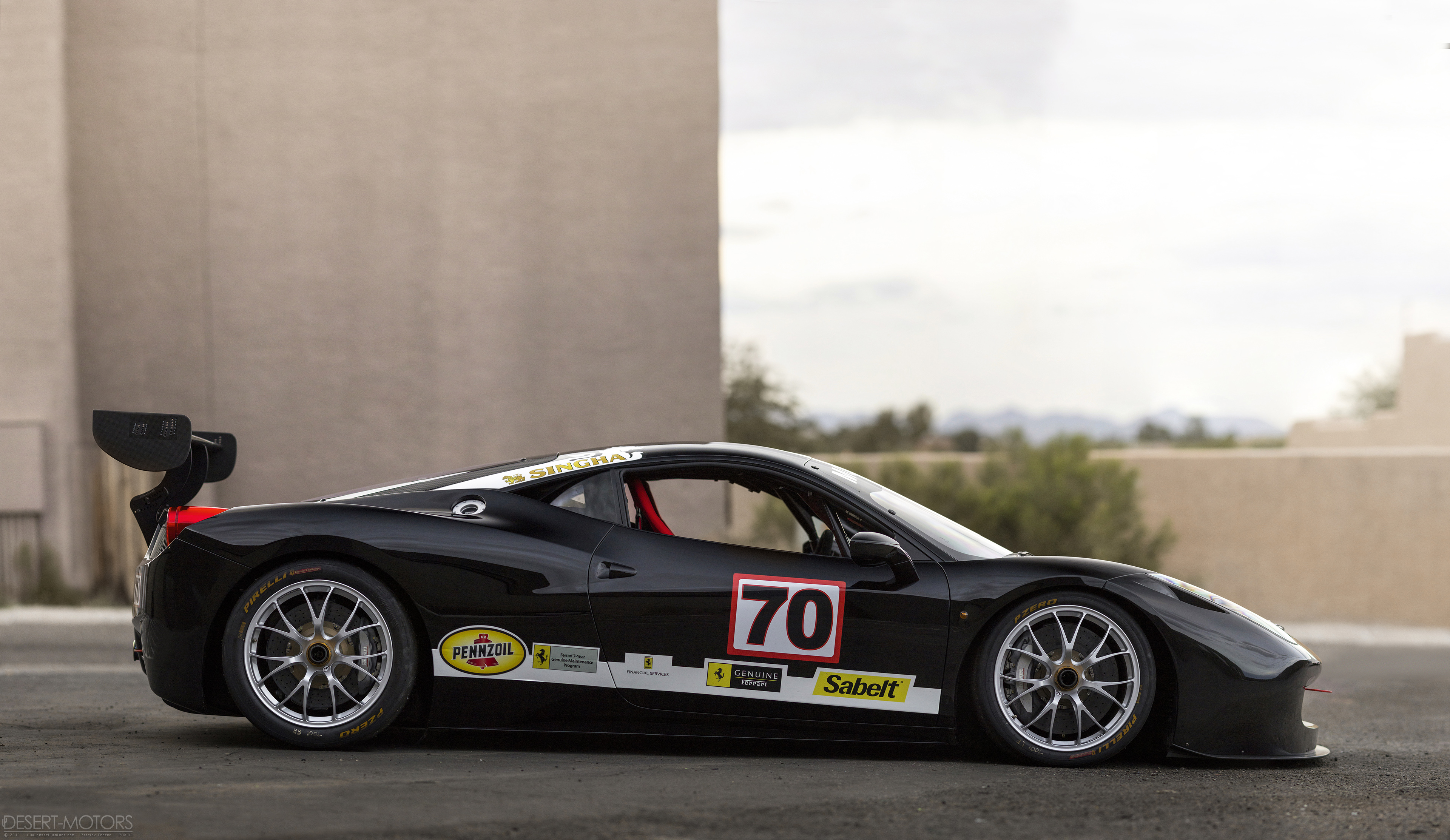 Ferrari Ferrari 458 Livery Race Cars Black Cars Italian Cars Vehicle Numbers 3840x2225