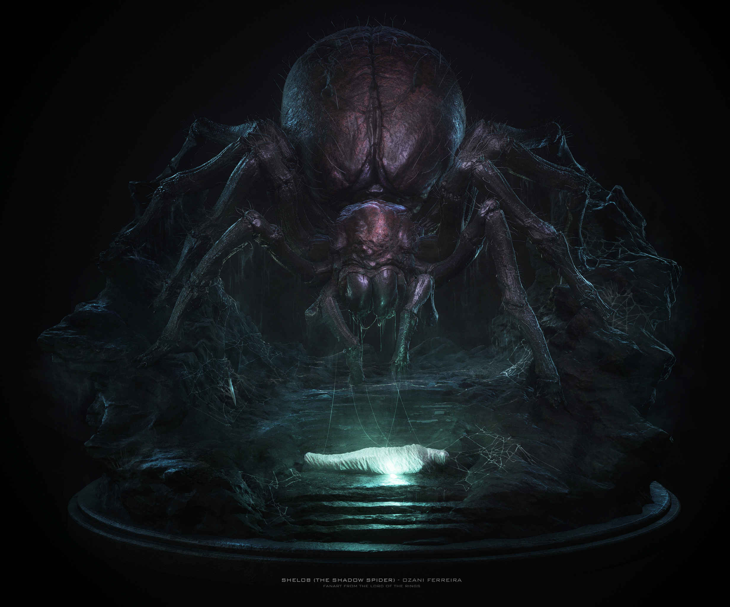 Middle Earth 3d Design CGi The Lord Of The Rings Digital Art Artwork Fan Art J R R Tolkien Shelob Sp 2464x2048