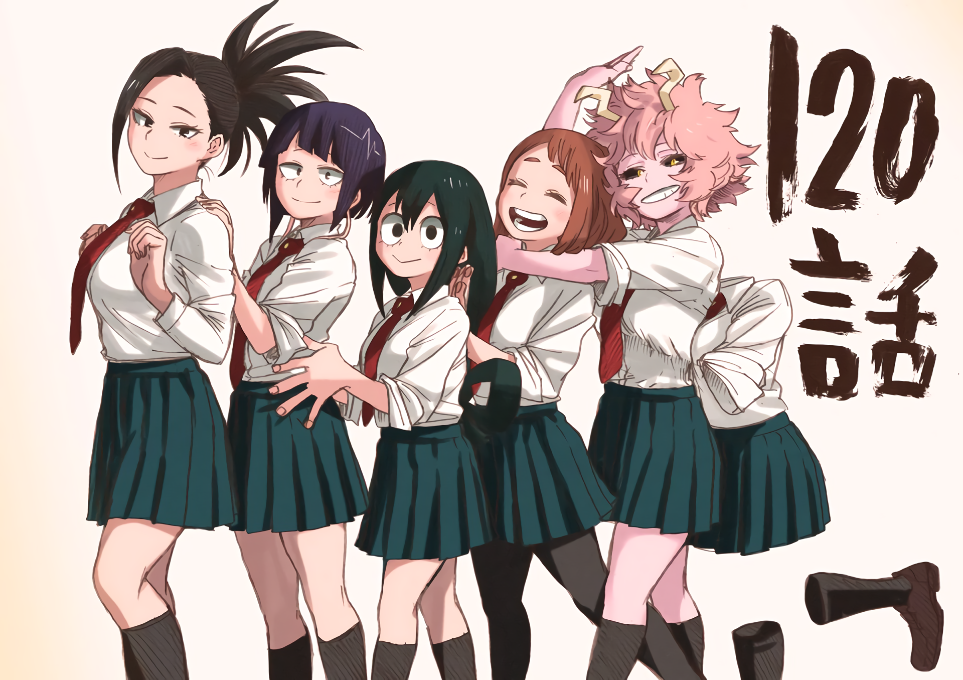 Boku No Hero Academia Jir Ky Ka Momo Yaoyorozu Uraraka Ochako Tsuyu Asui Ashido Mina Hagakure T Ru 1920x1355