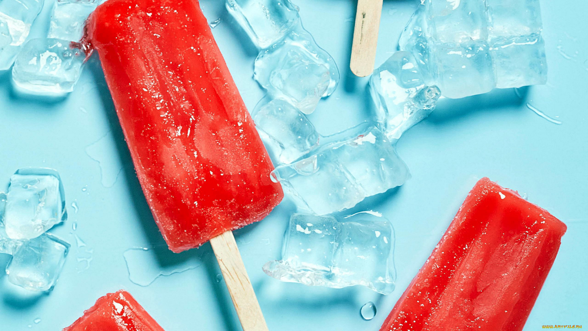 Food Sweets Ice Cubes Popsicle 1920x1080