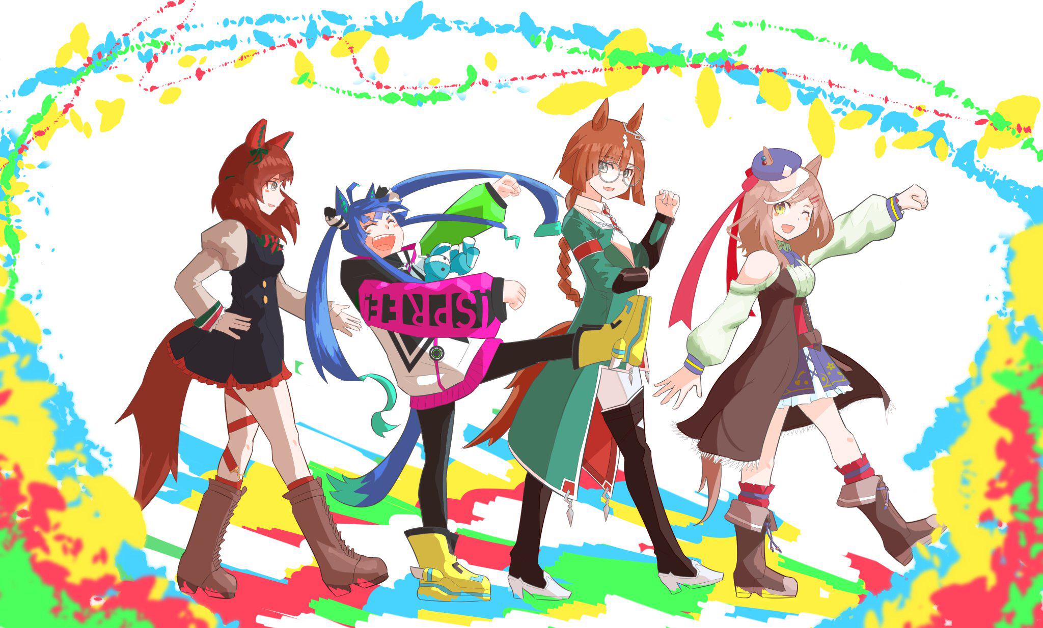 Anime Anime Girls Digital Art Fan Art Artwork Uma Musume Pretty Derby Horse Girls Animal Ears Braide 2048x1234