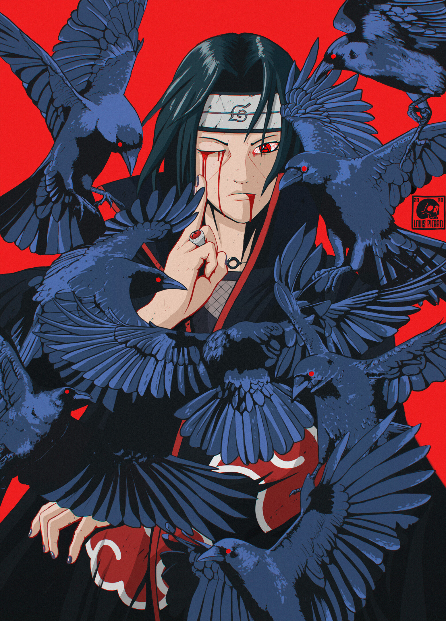 Artwork Digital Art Naruto Anime Naruto Shippuuden Uchiha Itachi 1553x2160